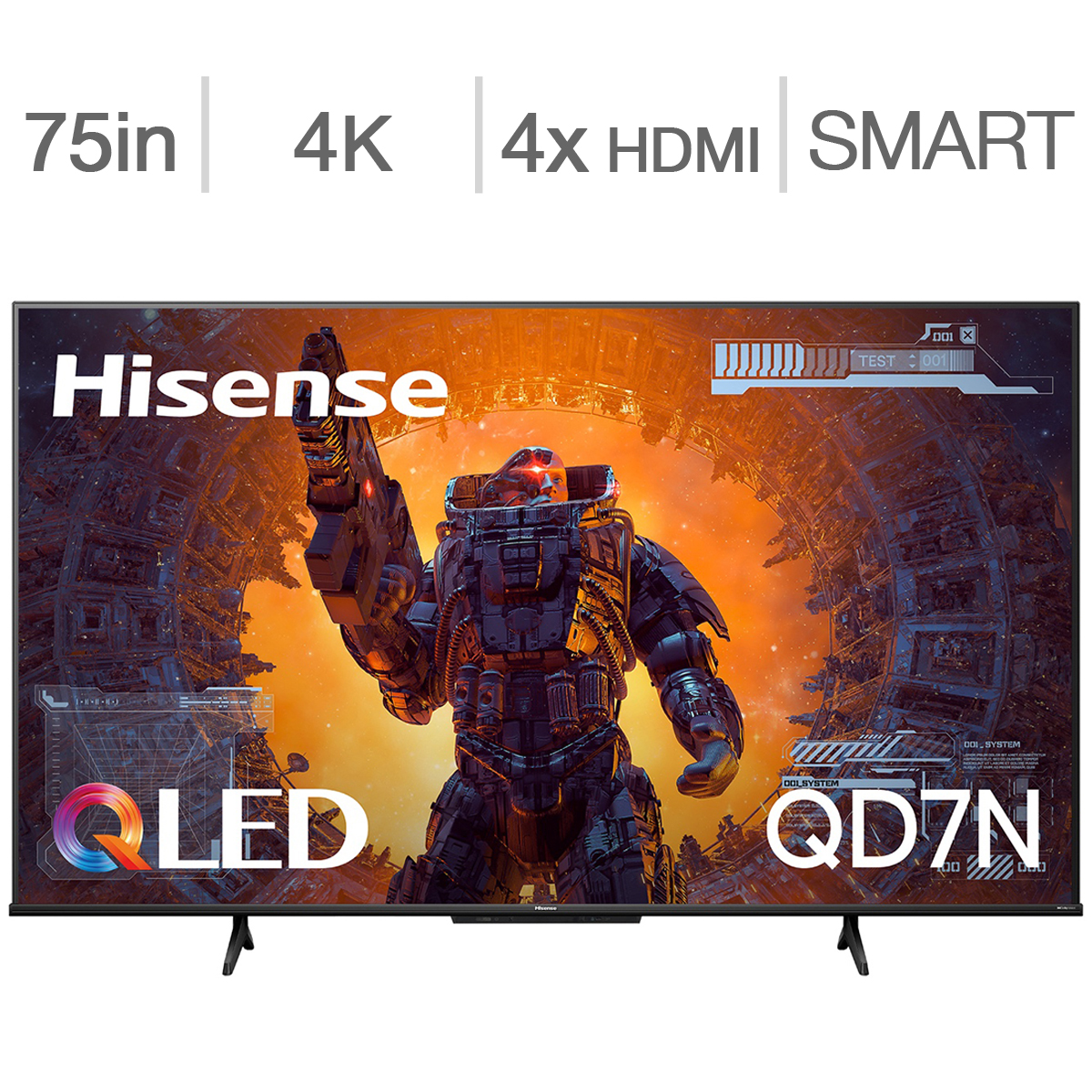 Hisense 75&#034; Class - QD7N Series - 4K UHD QLED TV