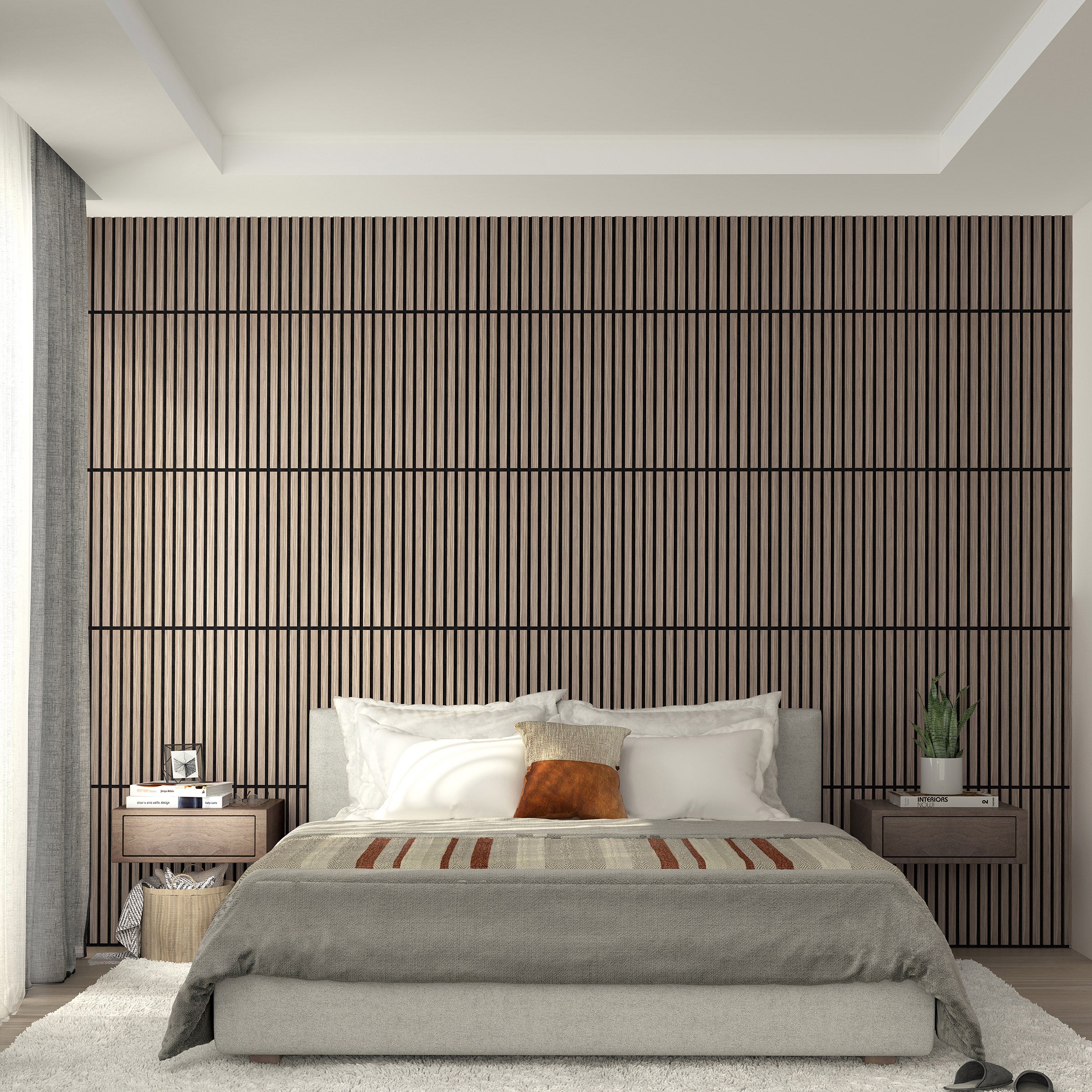 Artika Sonolok Sound-Absorbing Slatted Panel Kit | Costco