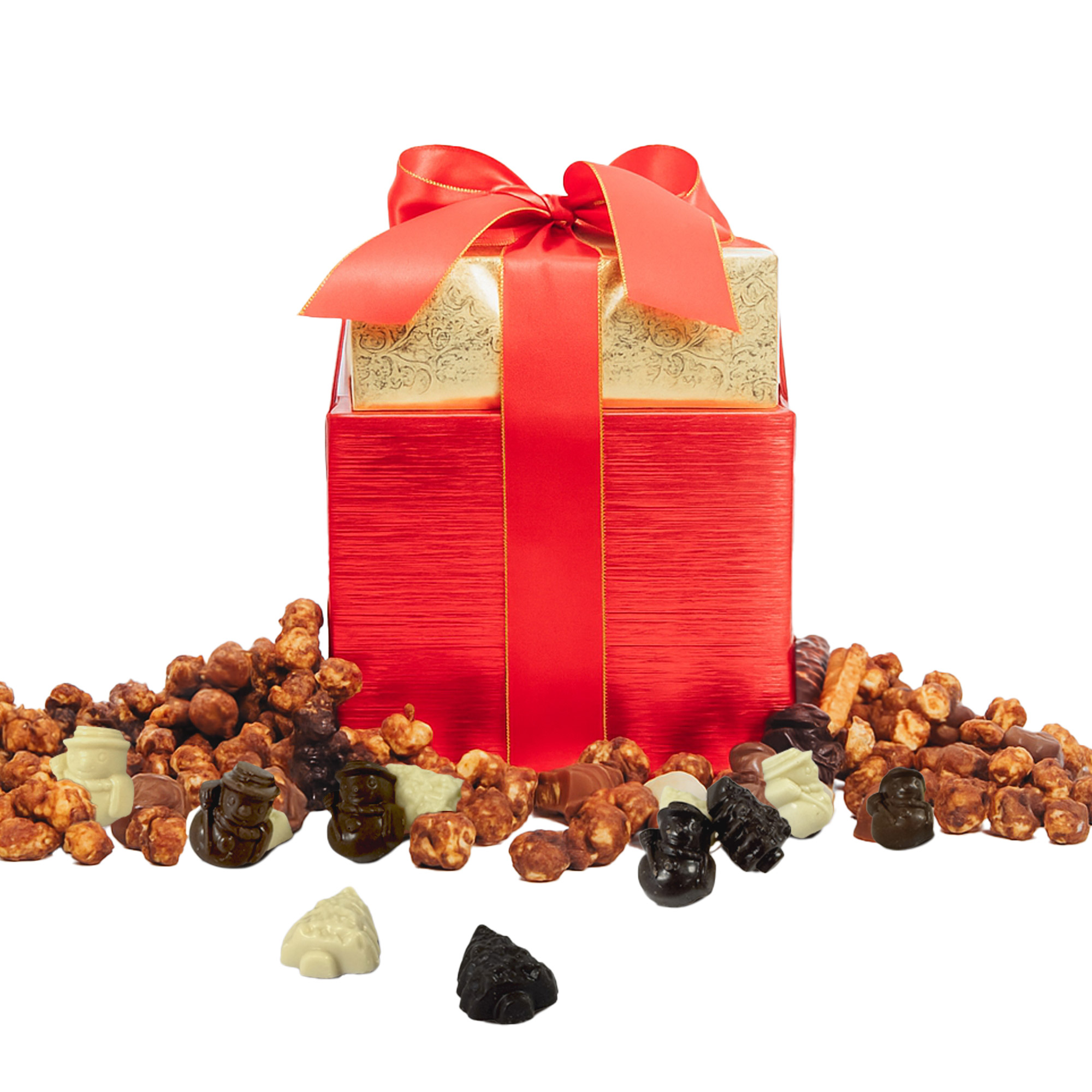 Jelina Chocolatier Winter Wonderland Gift Tower  1.3 lbs Total