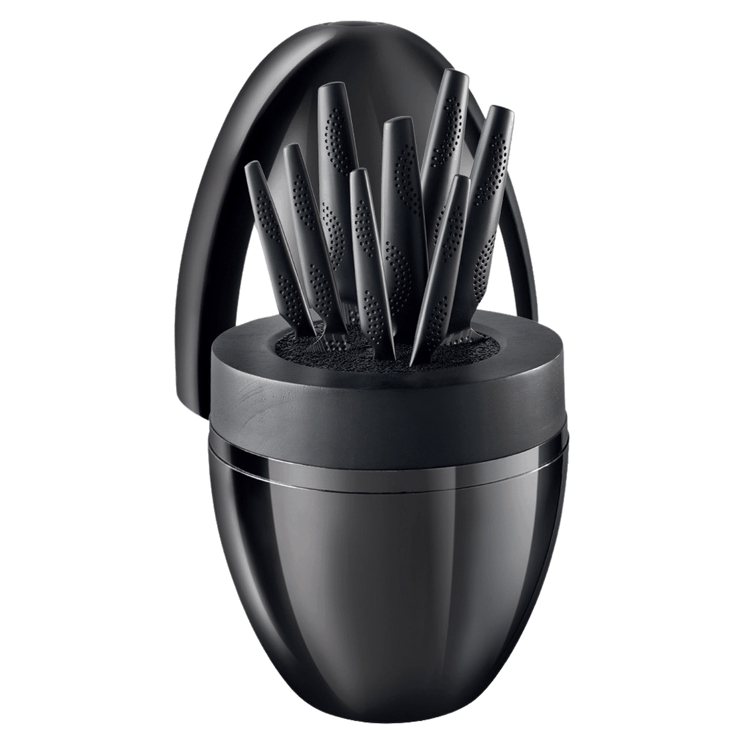 Cuisinepro iD3 Black Samurai The Egg Knife Block, 9-piece