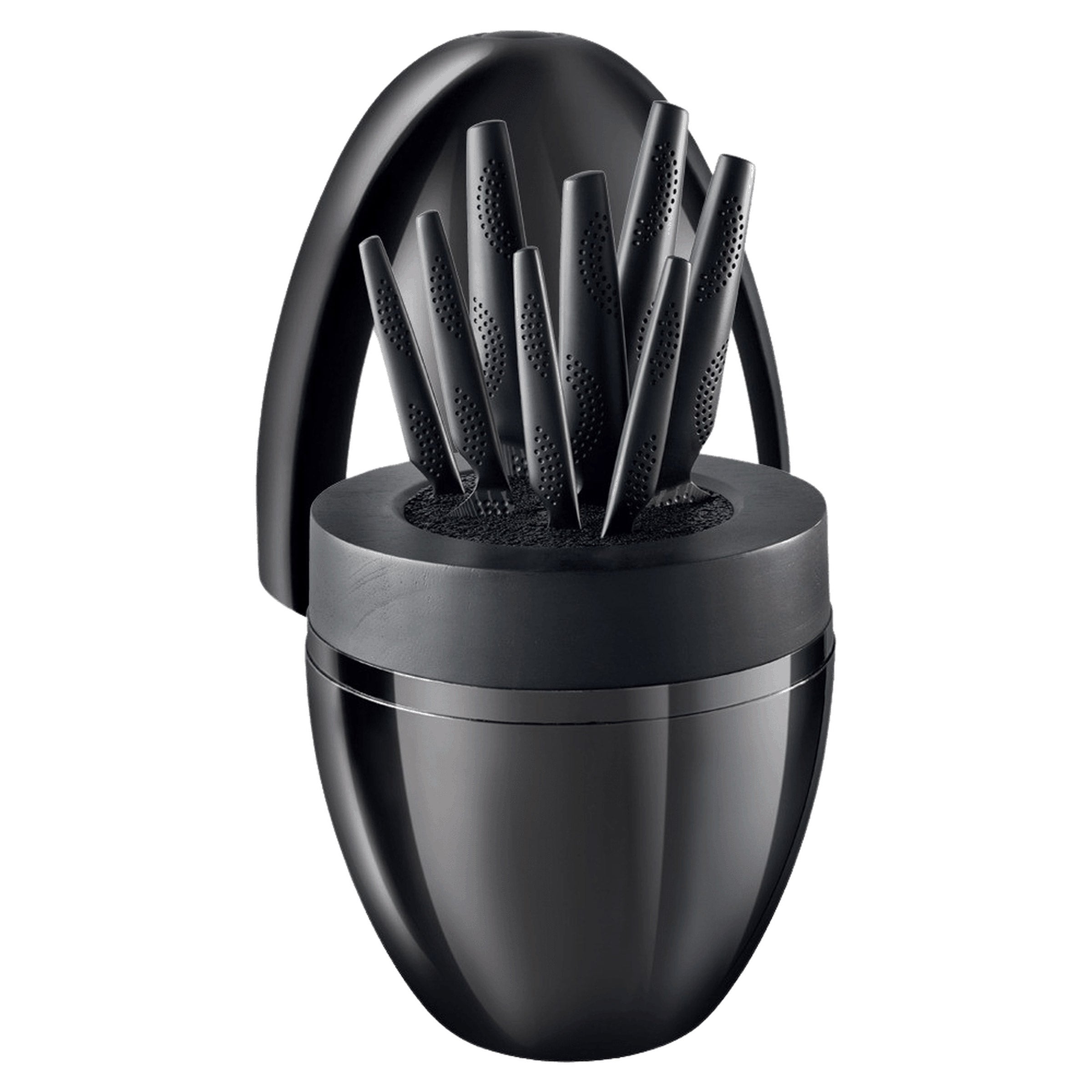 Cuisinepro iD3 Black Samurai The Egg Knife Block, 9-piece | Costco