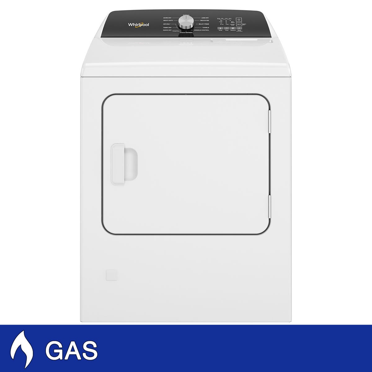 Whirlpool 7.0 cu. ft. GAS Moisture Sensing Dryer with Steam Whirlpool 7.0 cu. ft. GAS Moisture Sensing Dryer with Steam