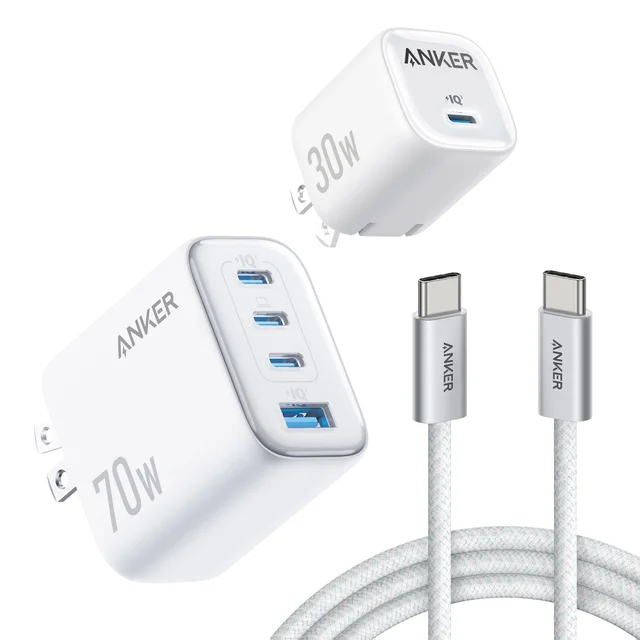 Anker 70W/30W Wall Charger Bundle