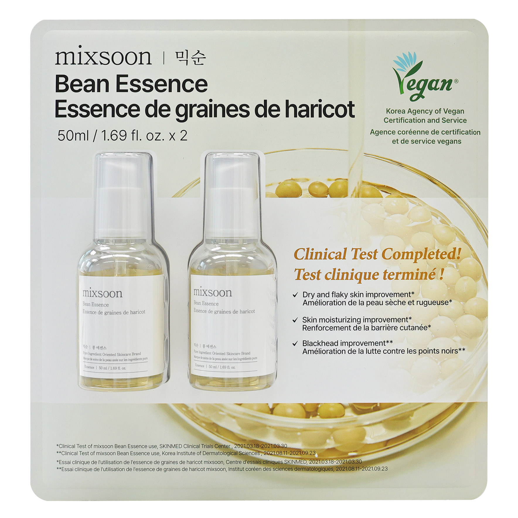 mixsoon Bean Essence, 2 x 50 mL