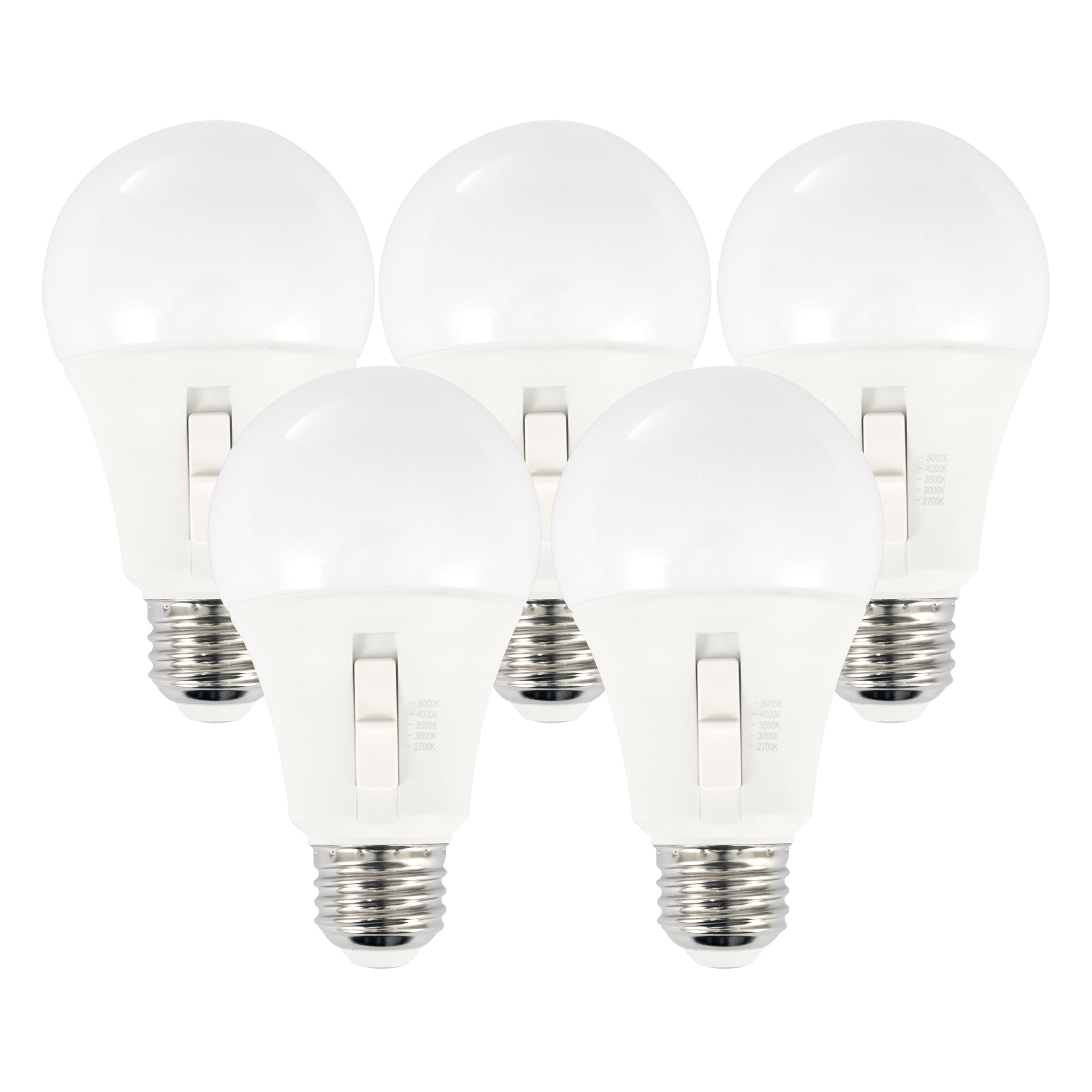 Luminus LED 13W Dimmable A19 Bulb E26 Base, 5-pack