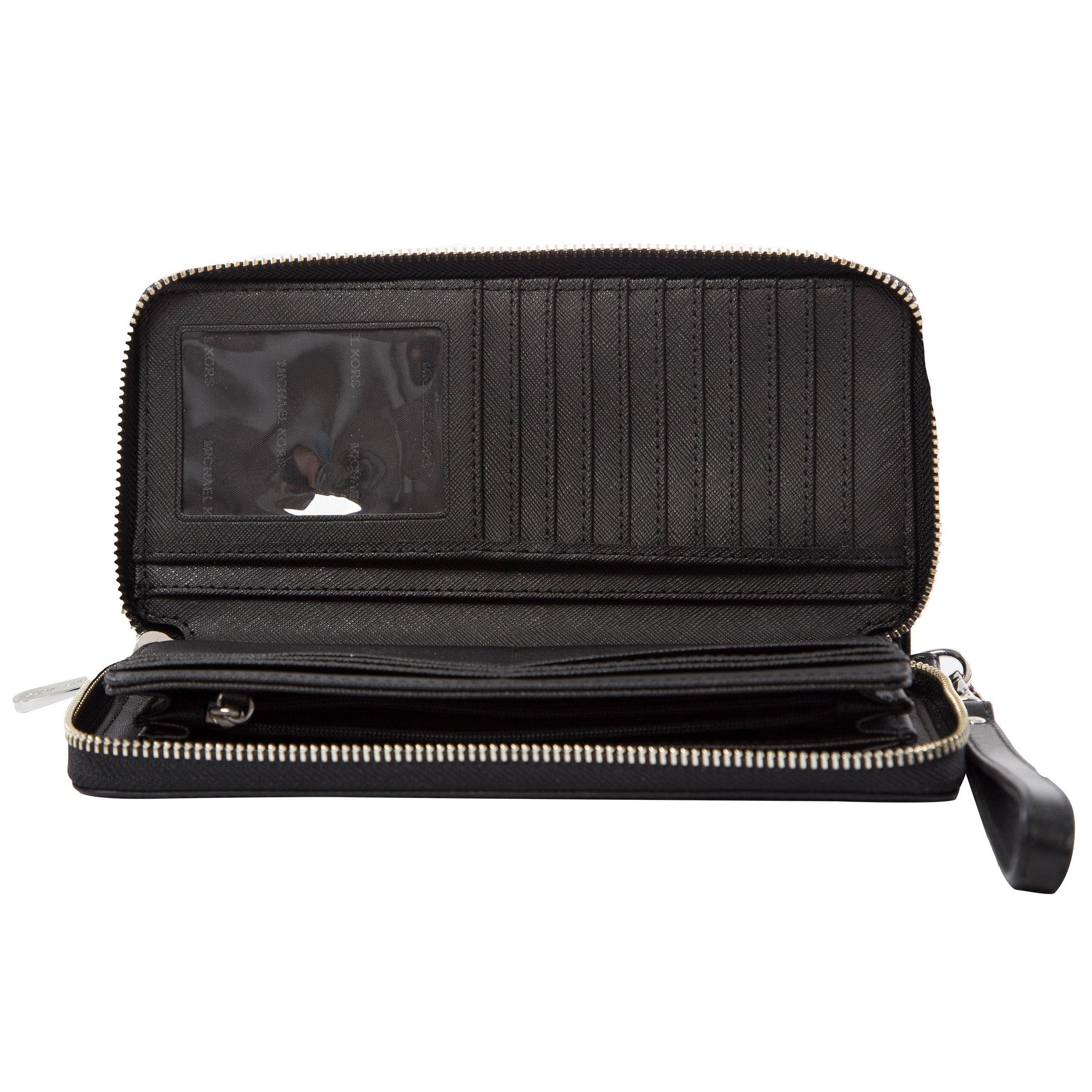 Michael Kors Jet Set Continental Wallet, Black | Costco