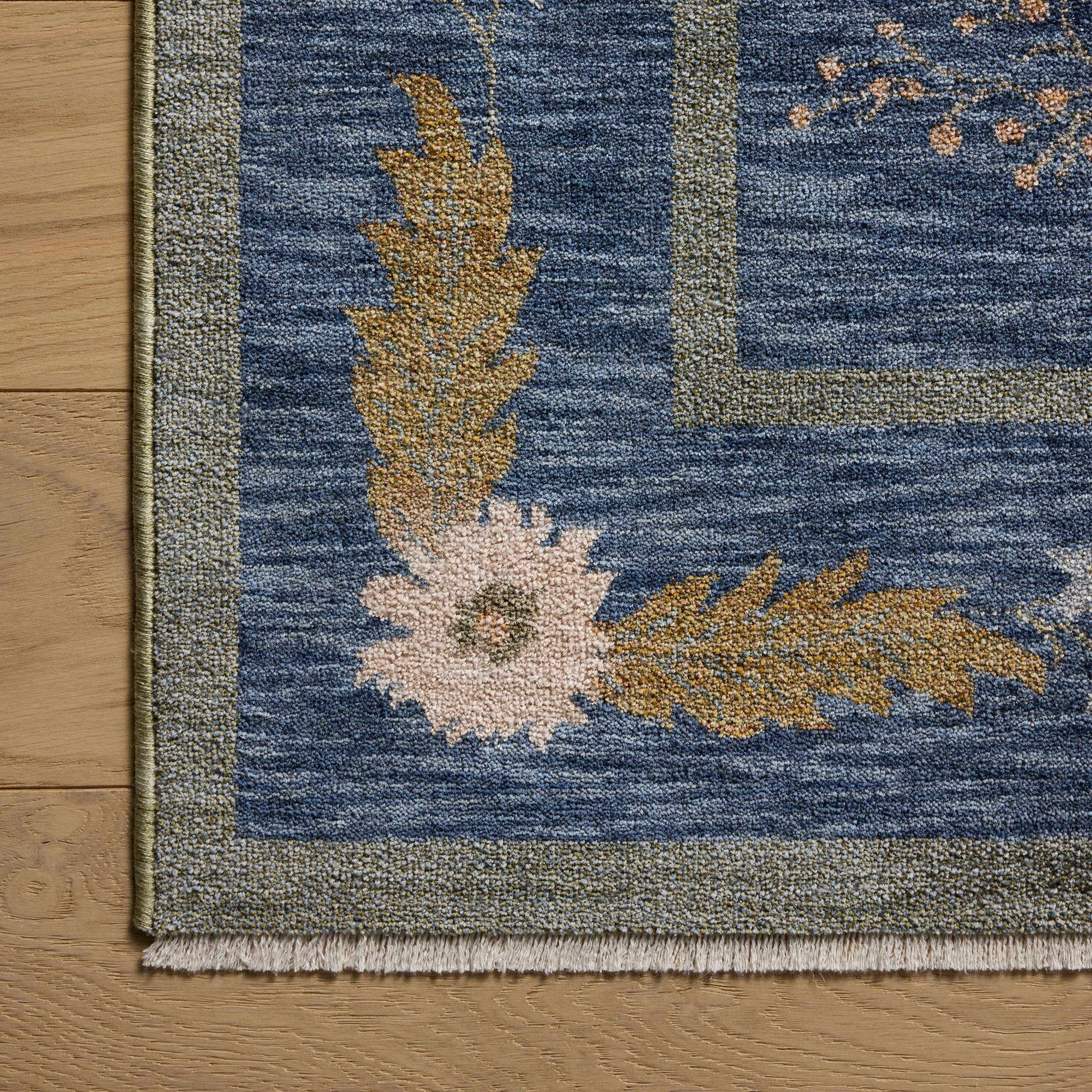Rifle Paper Co. x Loloi Figaro Area Rug, Blue, 5' x 7'11
