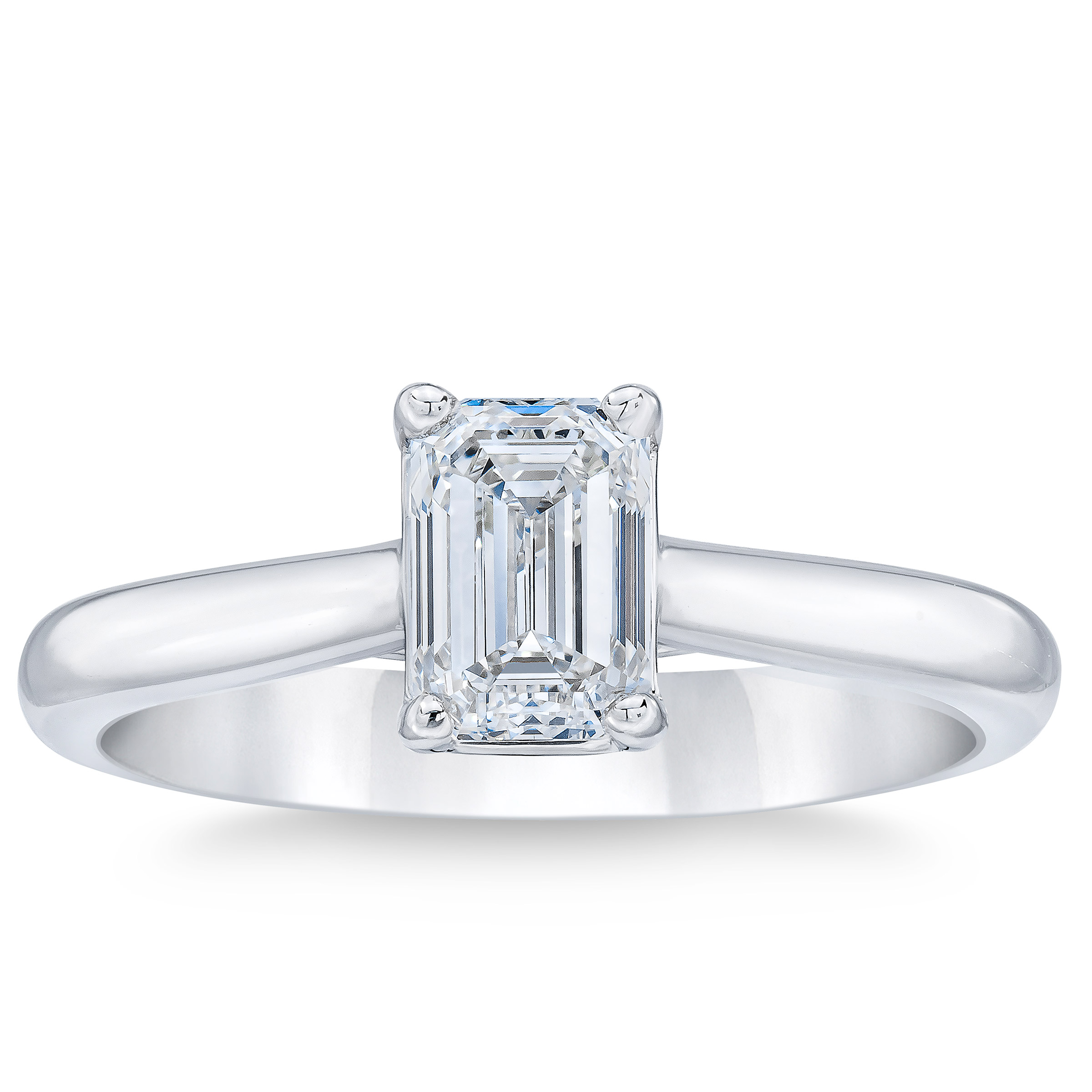 Emerald Cut Diamond Solitaire Ring (1.00 ct)
