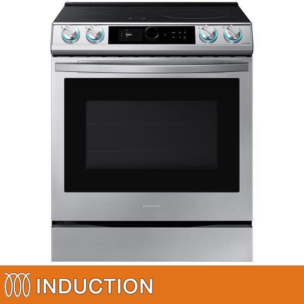 Samsung 6.3 cu. ft. Smart Slide-in Induction Range with Samsung 6.3 cu. ft. Smart Slide-in Induction Range with