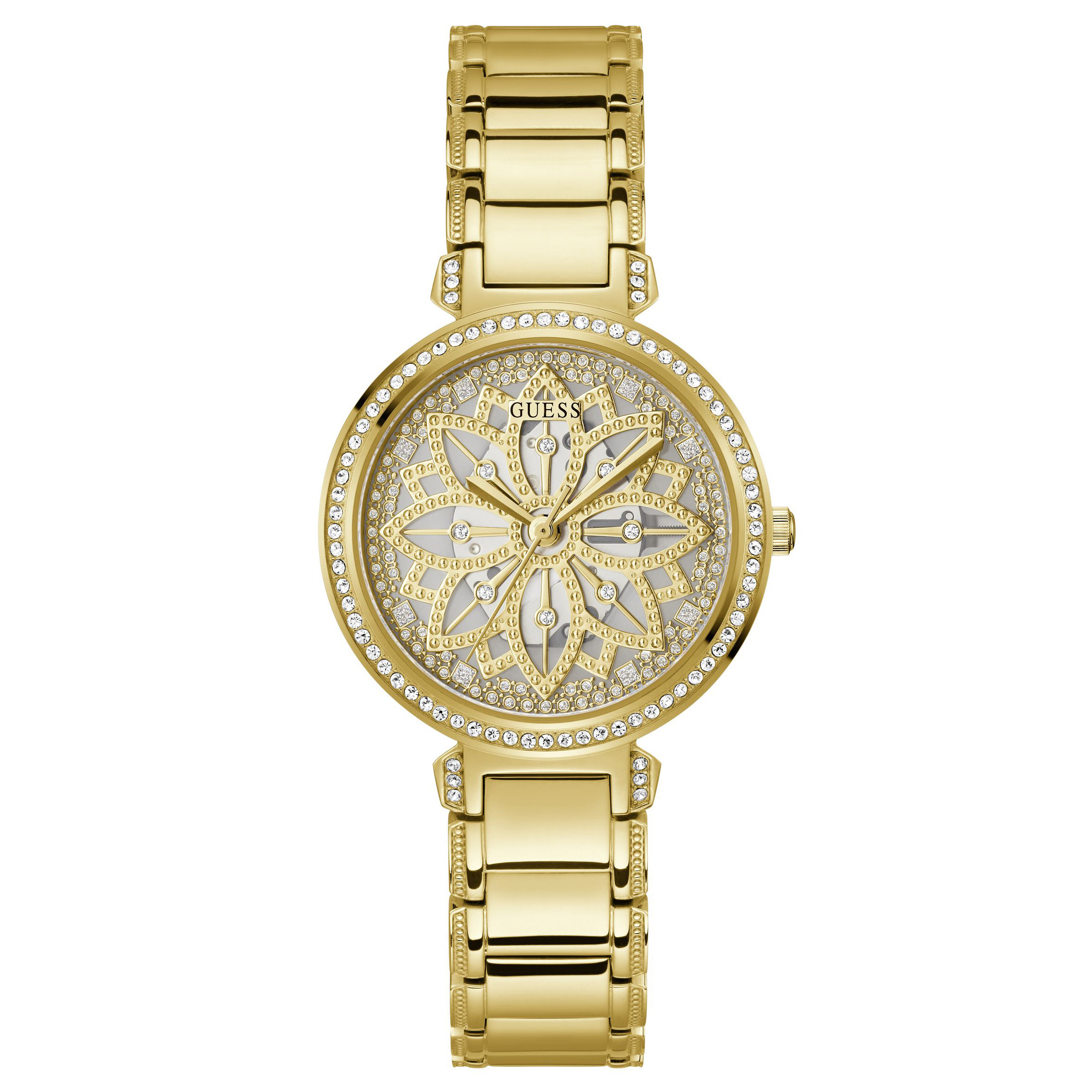 Guess Champagne Crystal Dial Ladies Watch | Costco