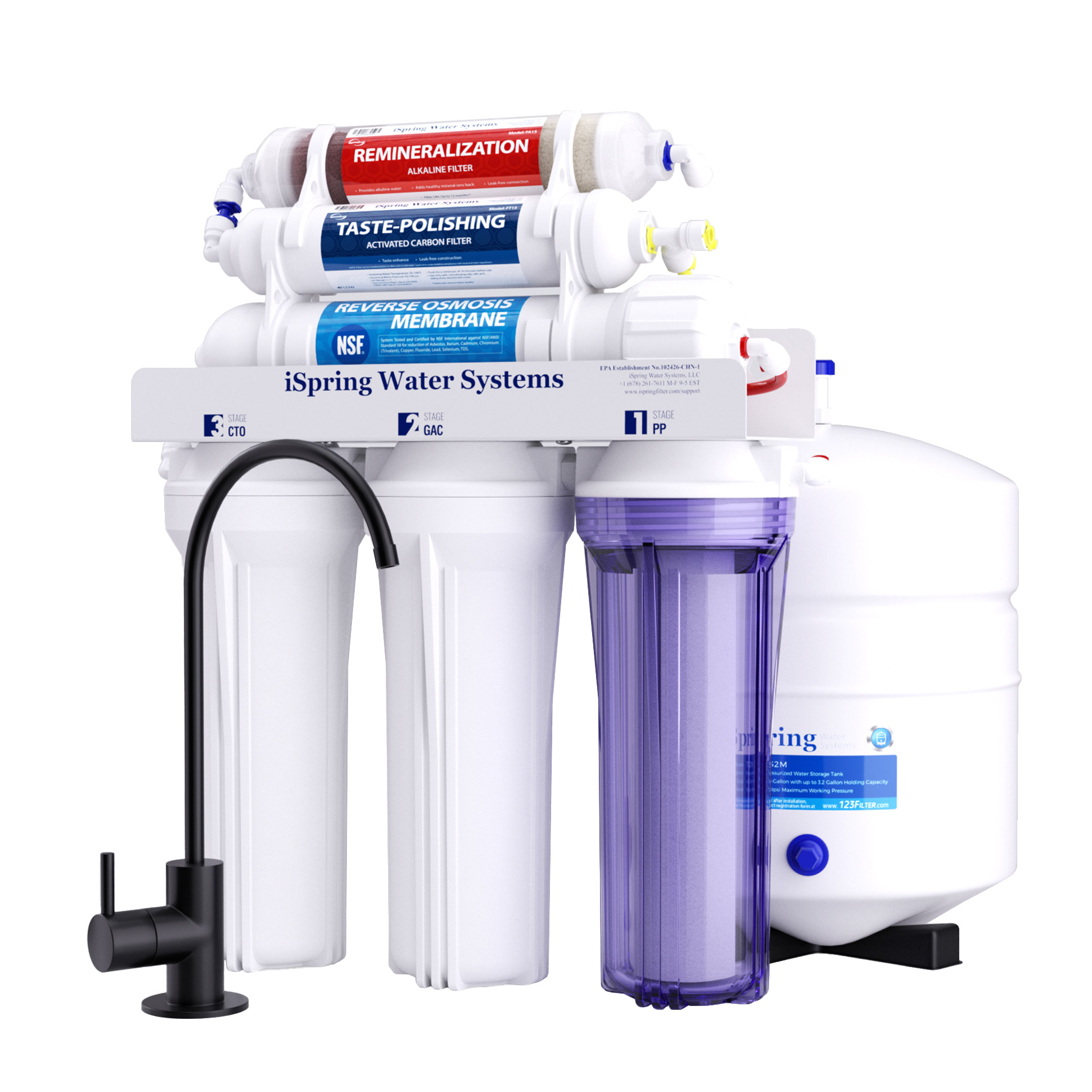 iSpring 6-stage Reverse Osmosis Water Filtration System