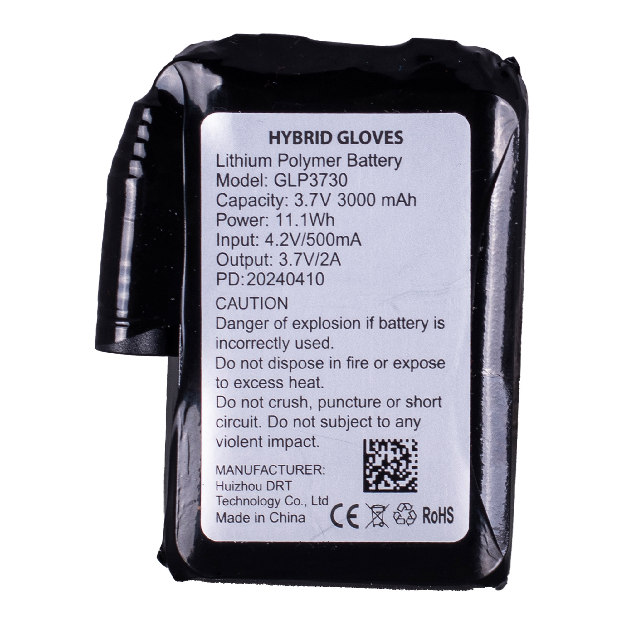 3D Hybrid Battery Set for Gloves or Mitts