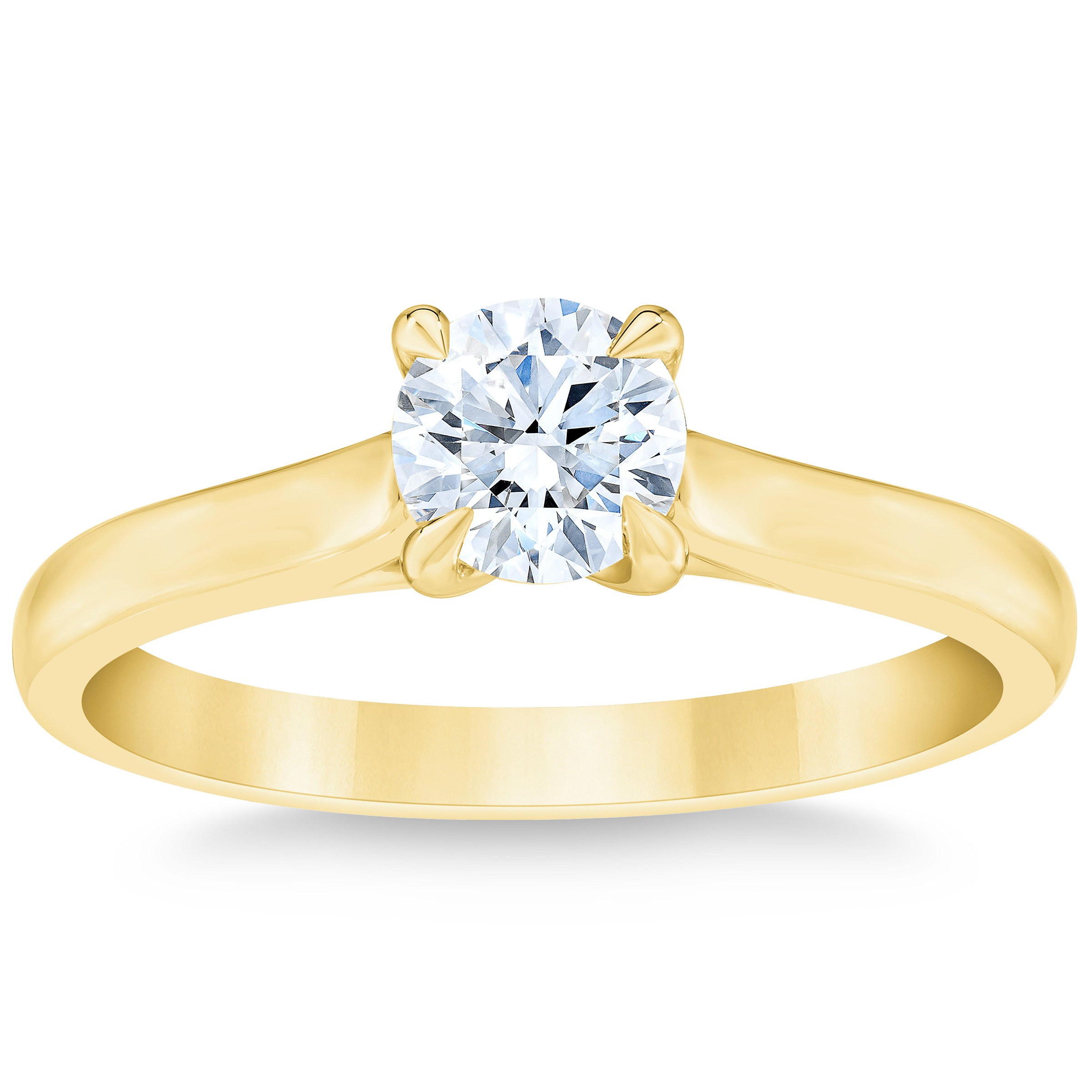 Round Brilliant 0.70 ct VS2 Clarity  I Color Diamond Solitaire Ring