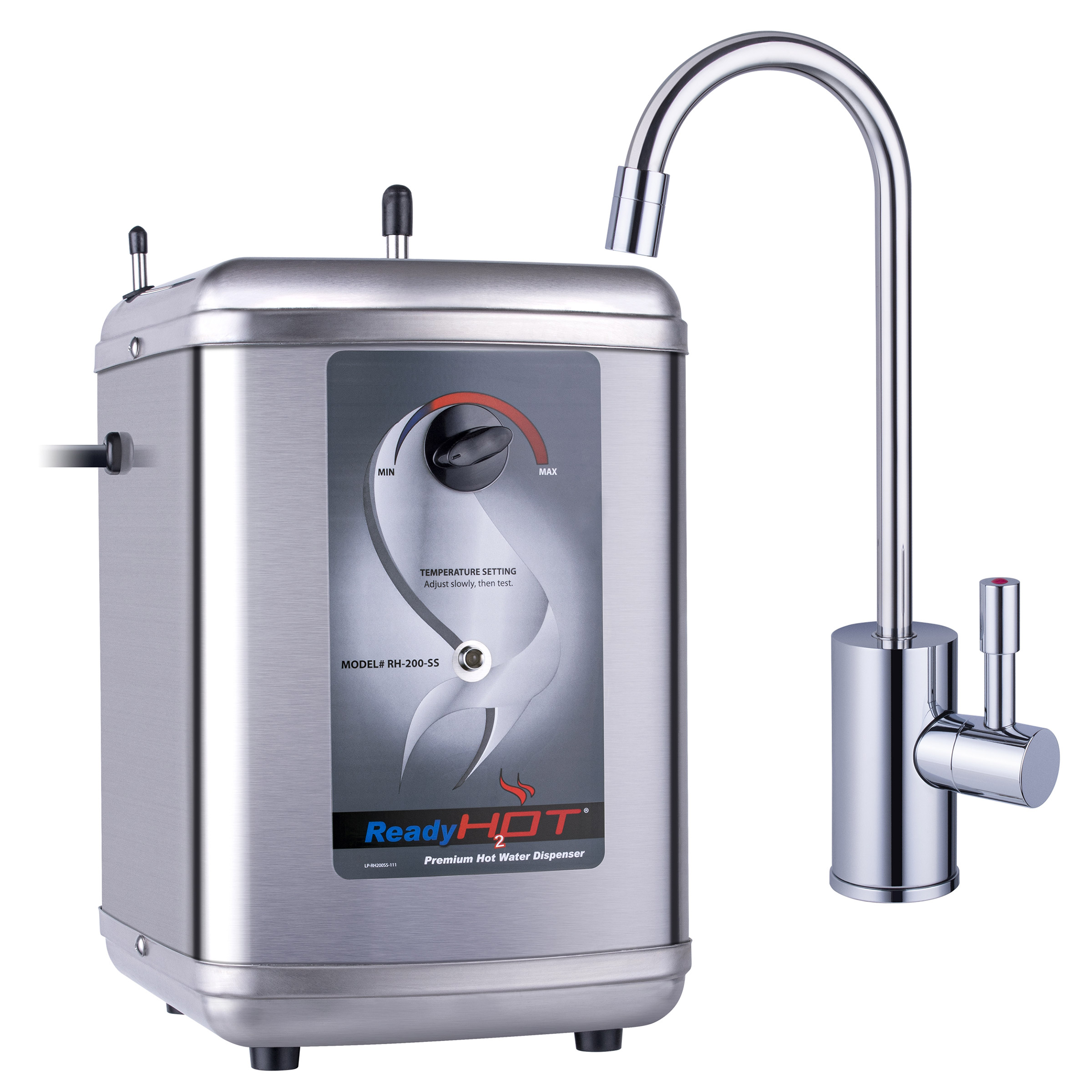 Ready Hot Instant Hot Water Dispenser with Chrome or Brushed Nickel Faucet
