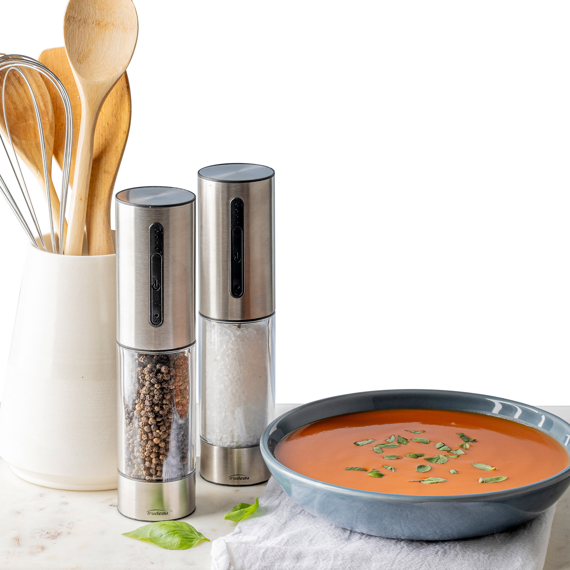Trudeau OneTouch Electric Salt and Pepper Mills