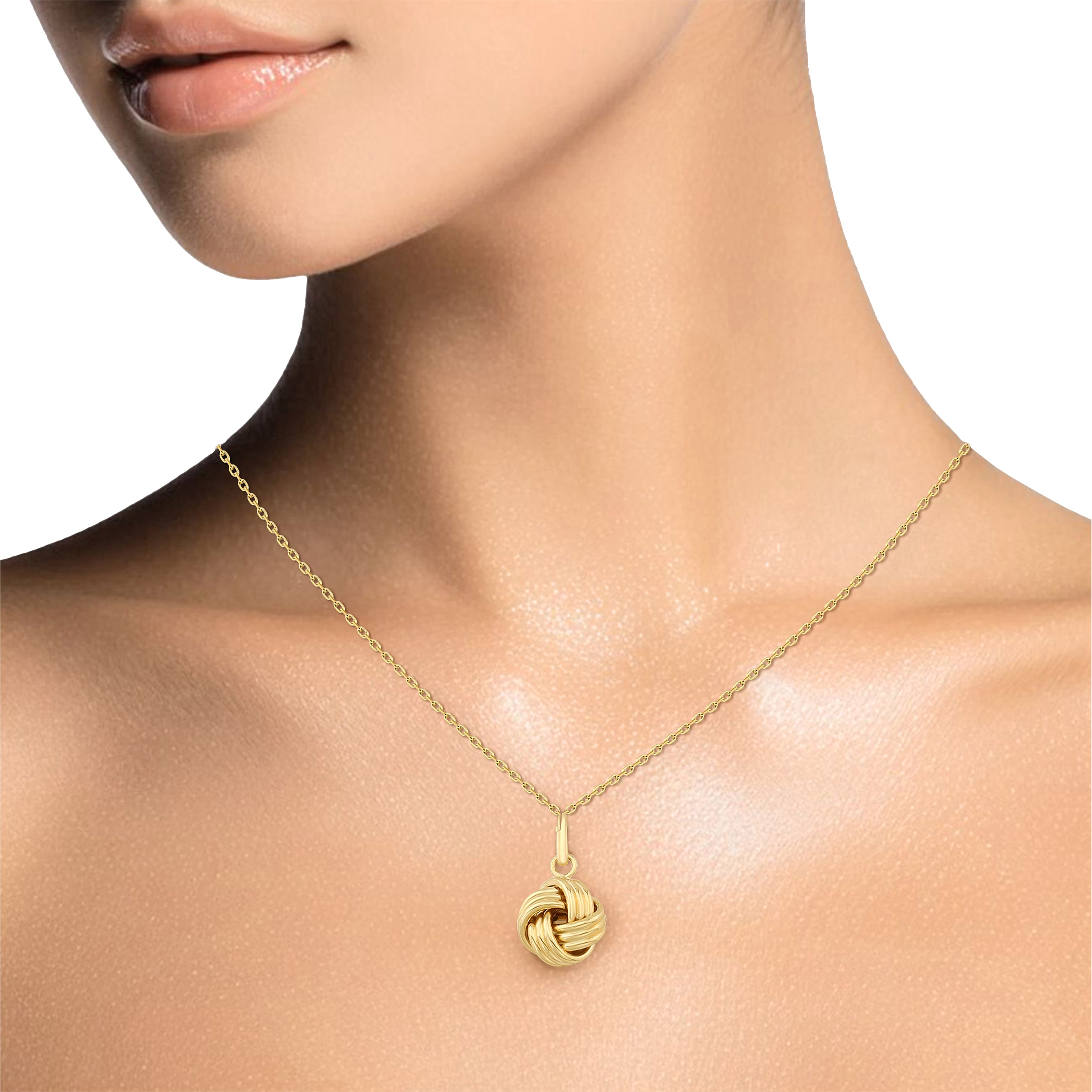 14kt Yellow Gold Love Knot Pendant | Costco