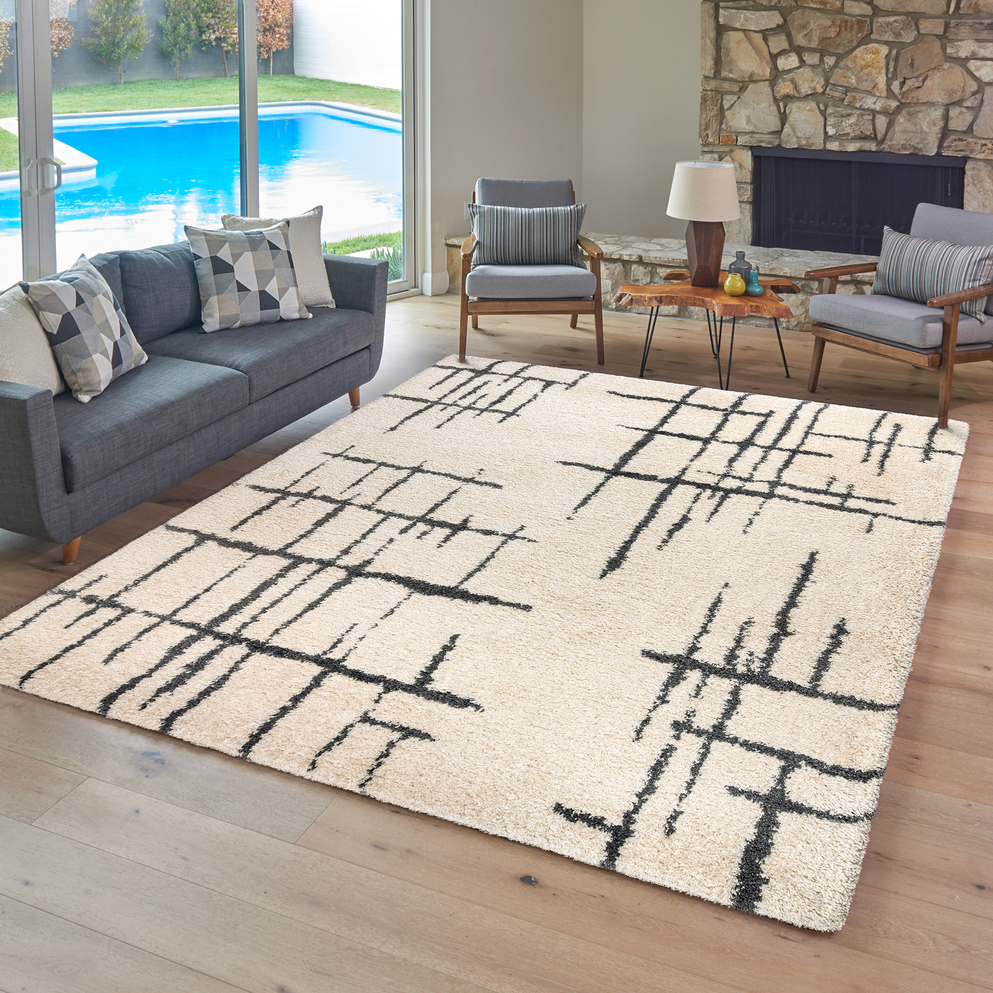 Thomasville Marketplace Luxury Shag Rug Collection  Meara  7'10" x 10'