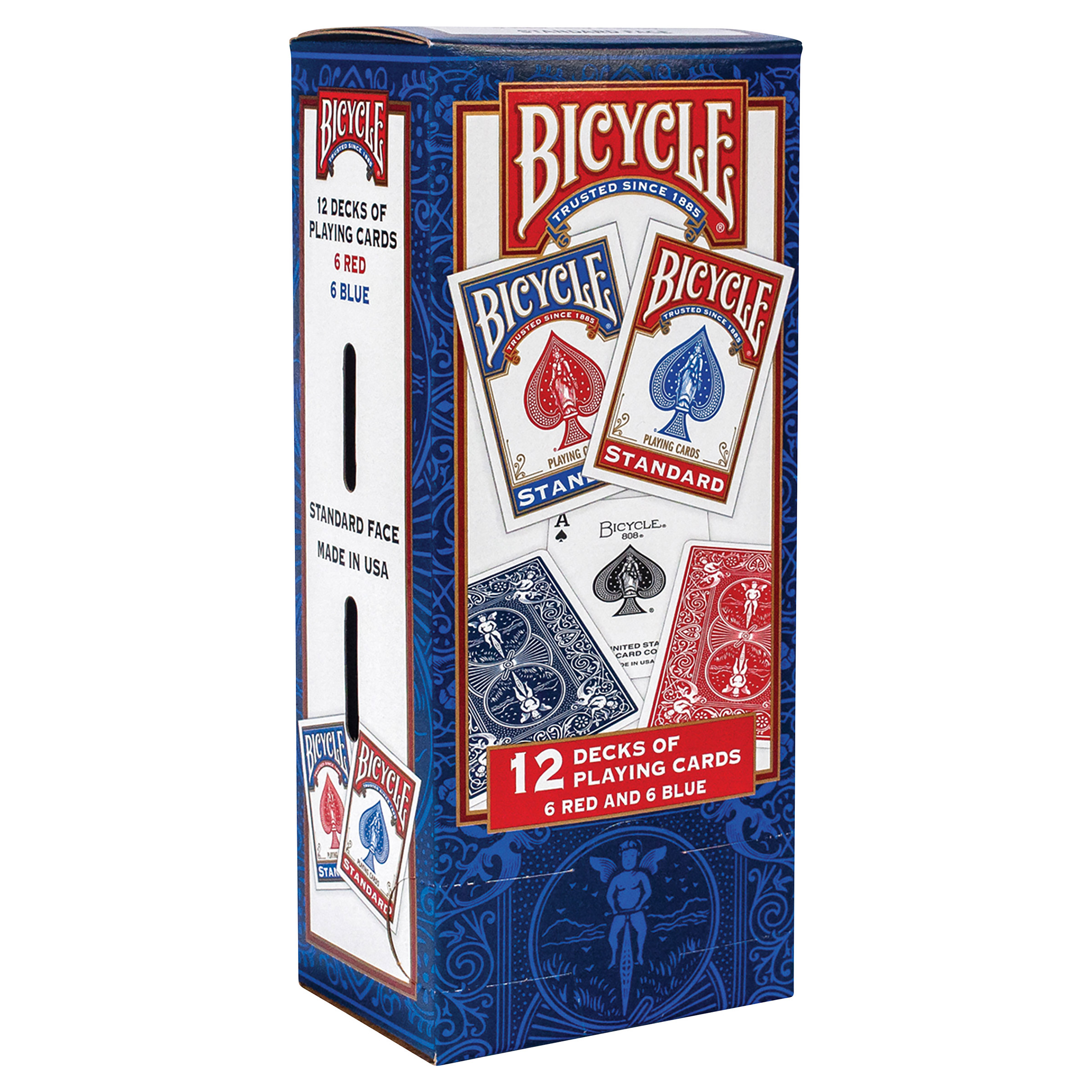 Bicycle Standard Playing Cards  12 Red and Blue Decks
