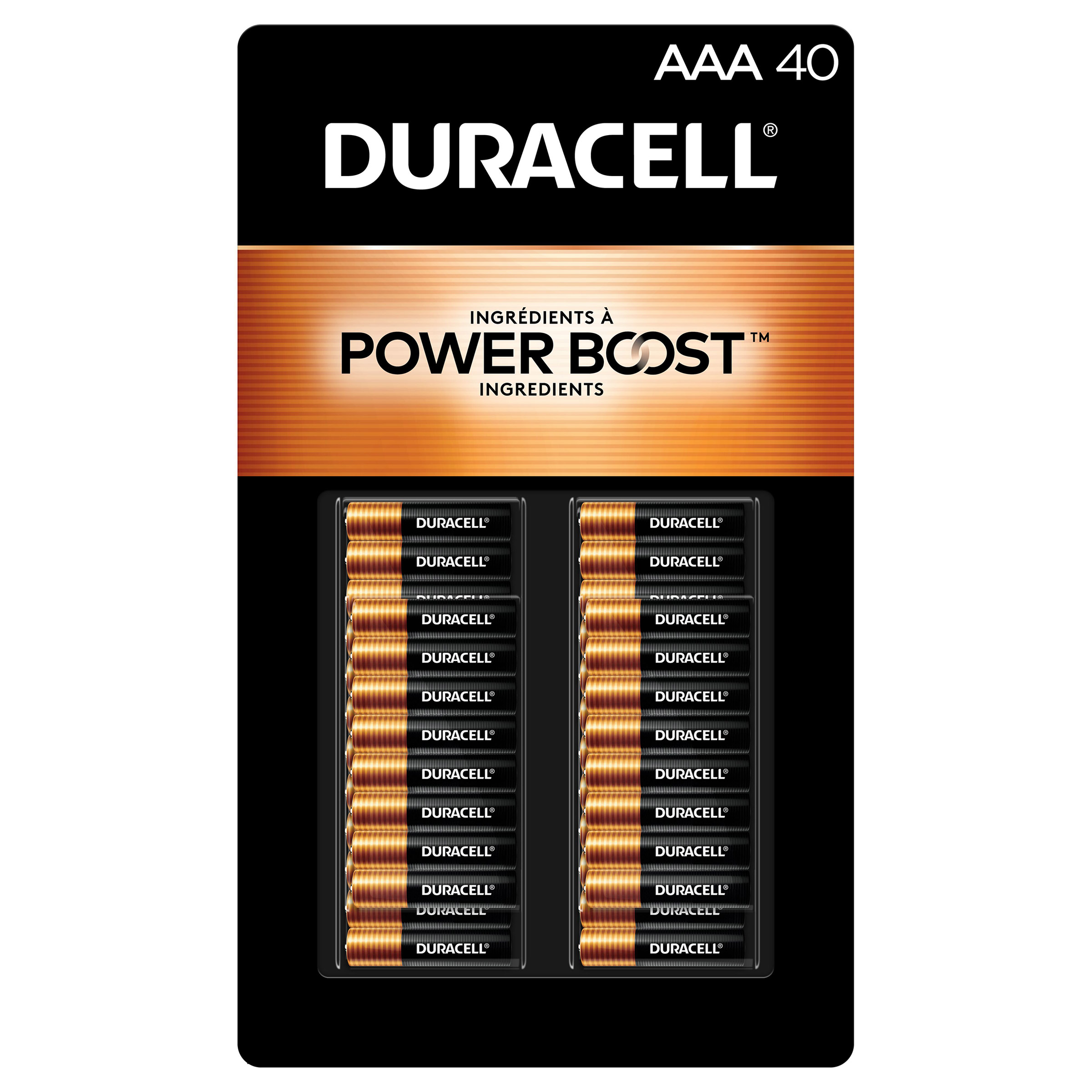 Duracell CopperTop AAA Batteries with PowerBoost Ingredients, 40 count