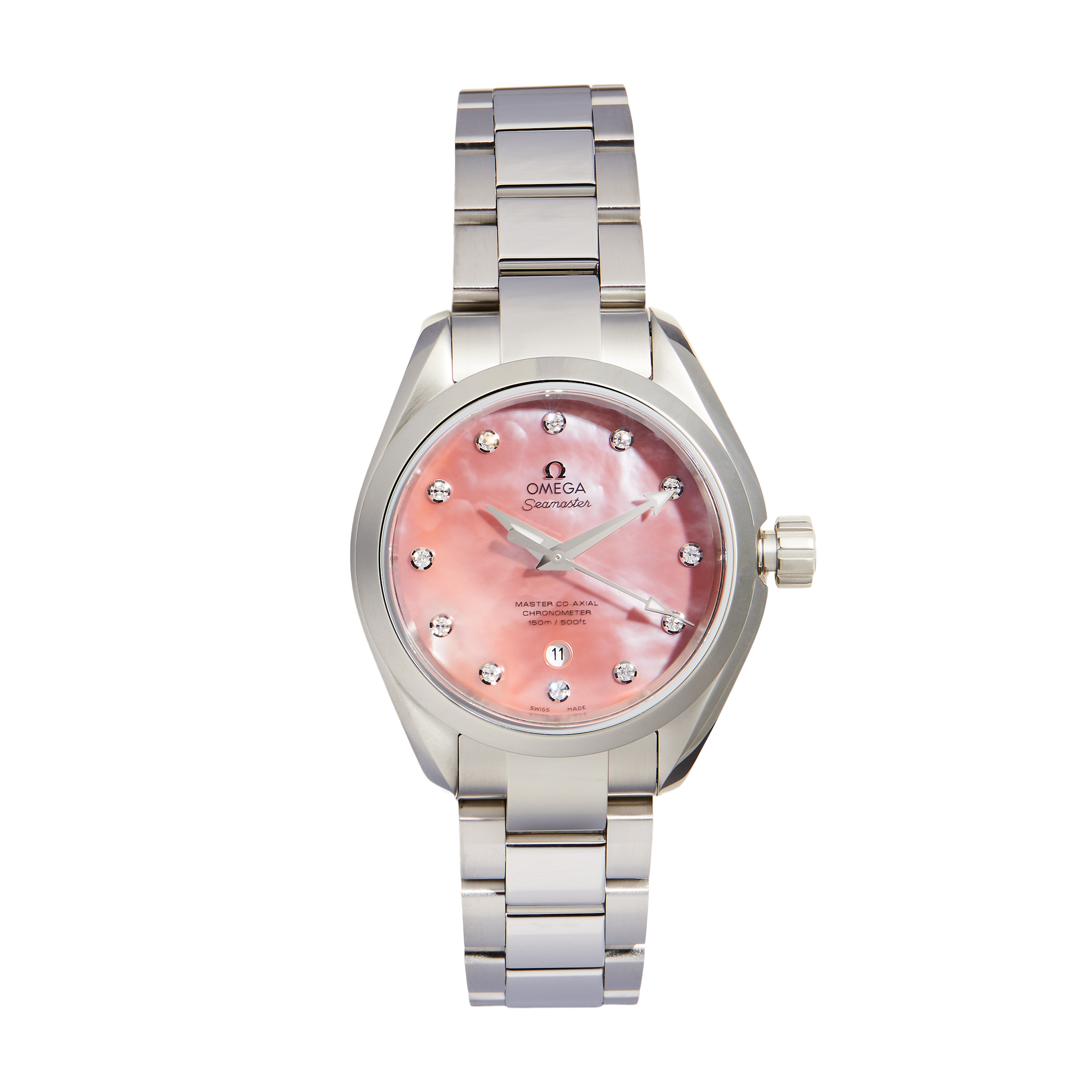 Omega Seamaster Aqua Terra Pink Mother of Pearl Dial Women's