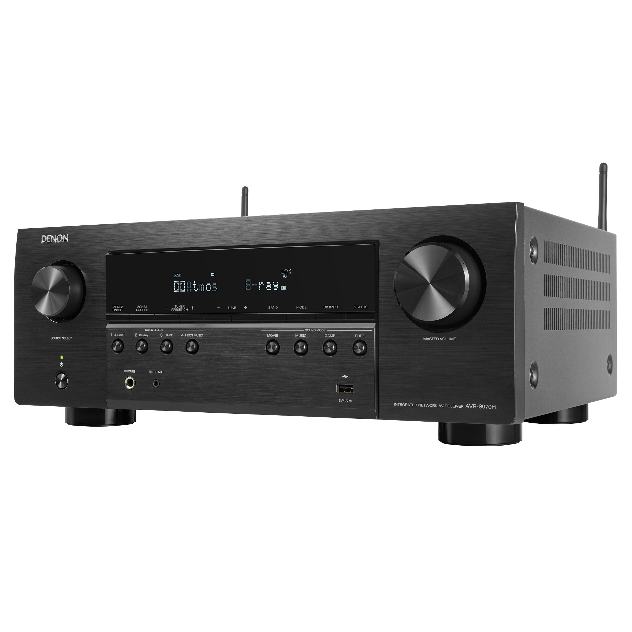 Denon AVレシーバーAtoms DtsX 9.2チャンネルプロセッシング Denon AVR-S970H 7.2 Channel 8K AV Receiver | Costco