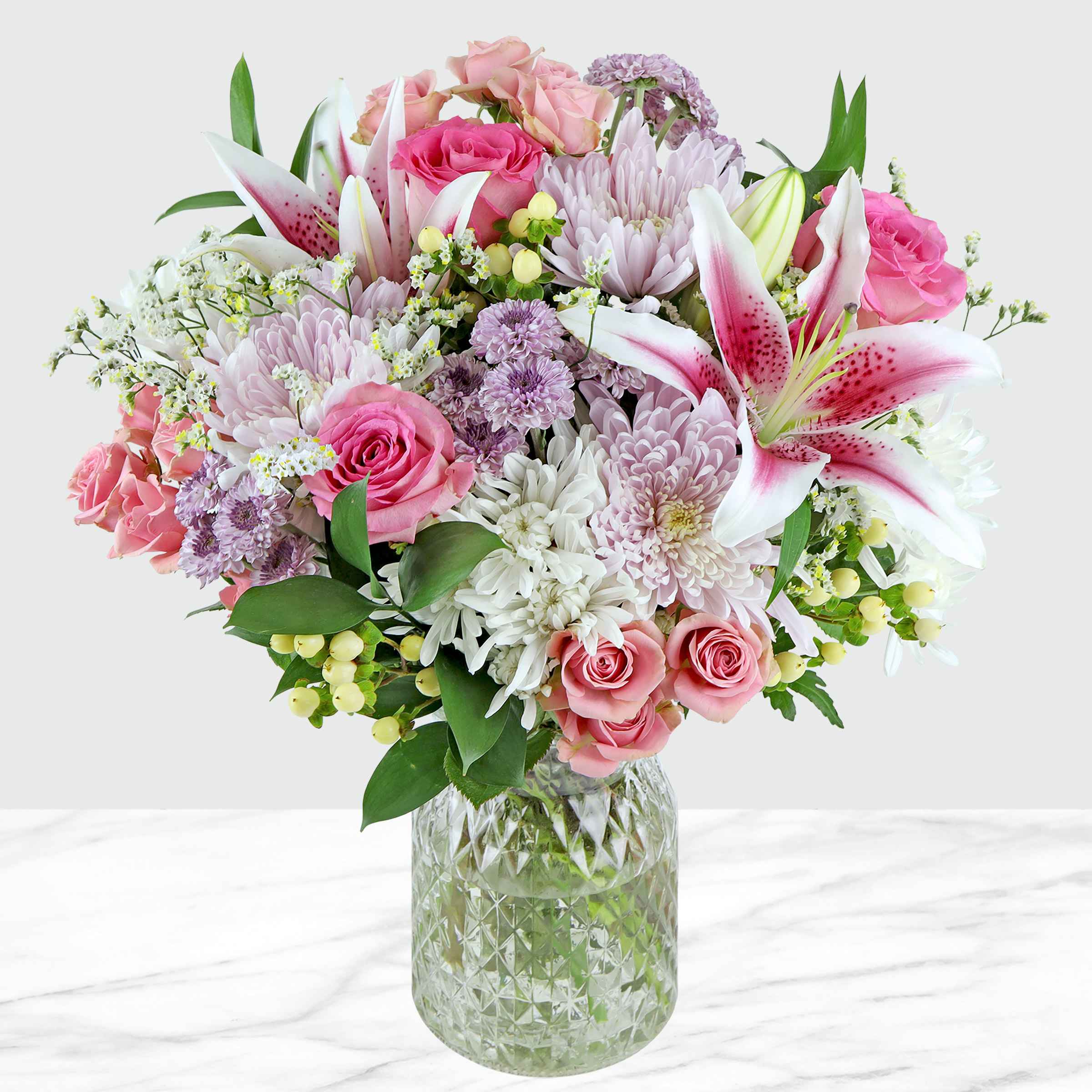 Pre-order Sweet Valentine Fresh Cut Floral Arrangement  25-stem