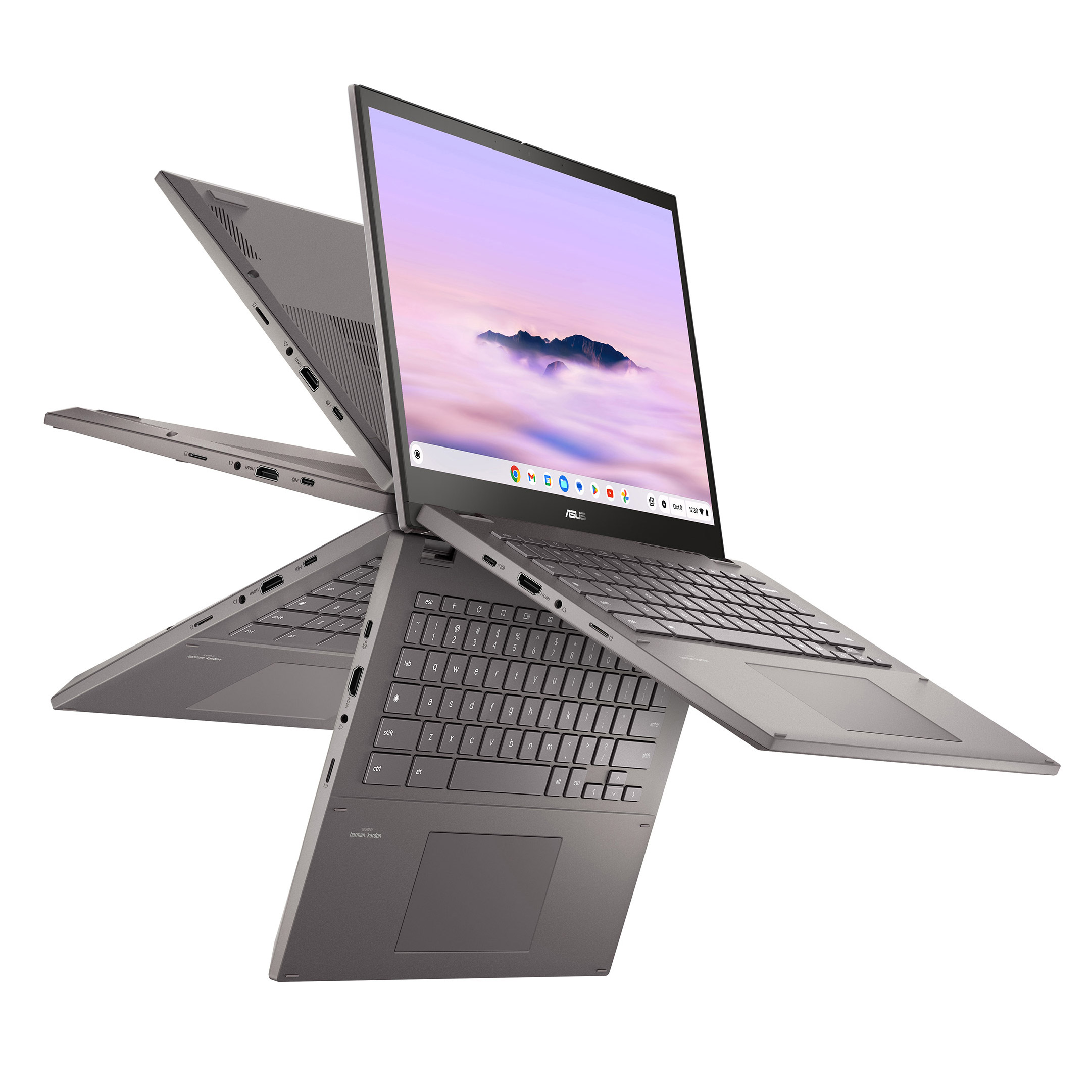 ASUS CM34 Flip 14-in 2-in-1 Touchscreen Chromebook, AMD Ryzen 5