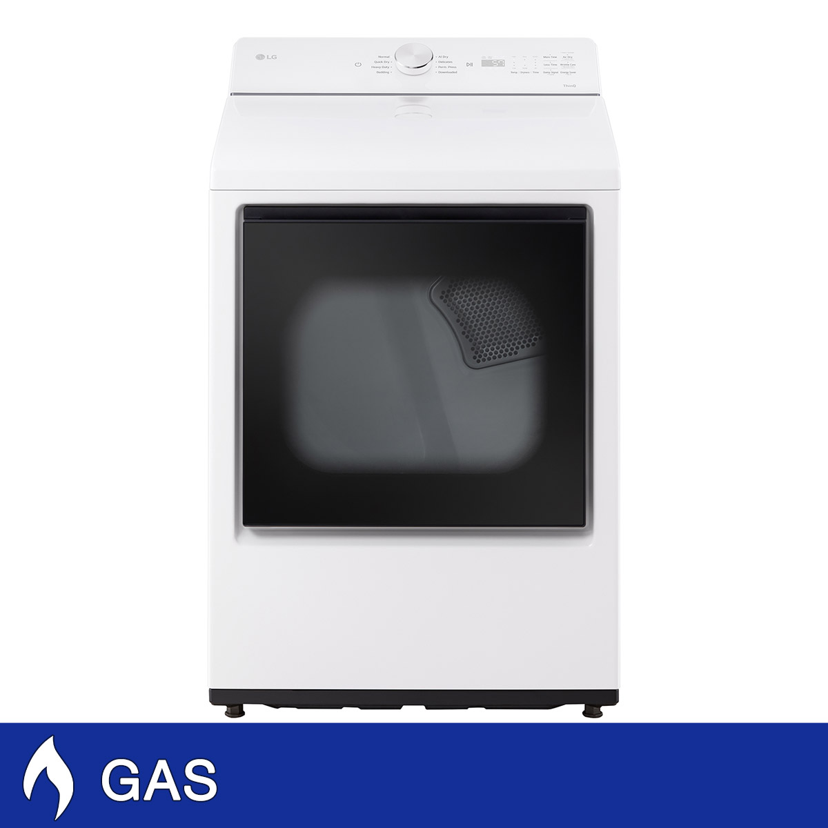 LG 7.3 cu. ft. Gas Dryer with ThinQ Smart Features