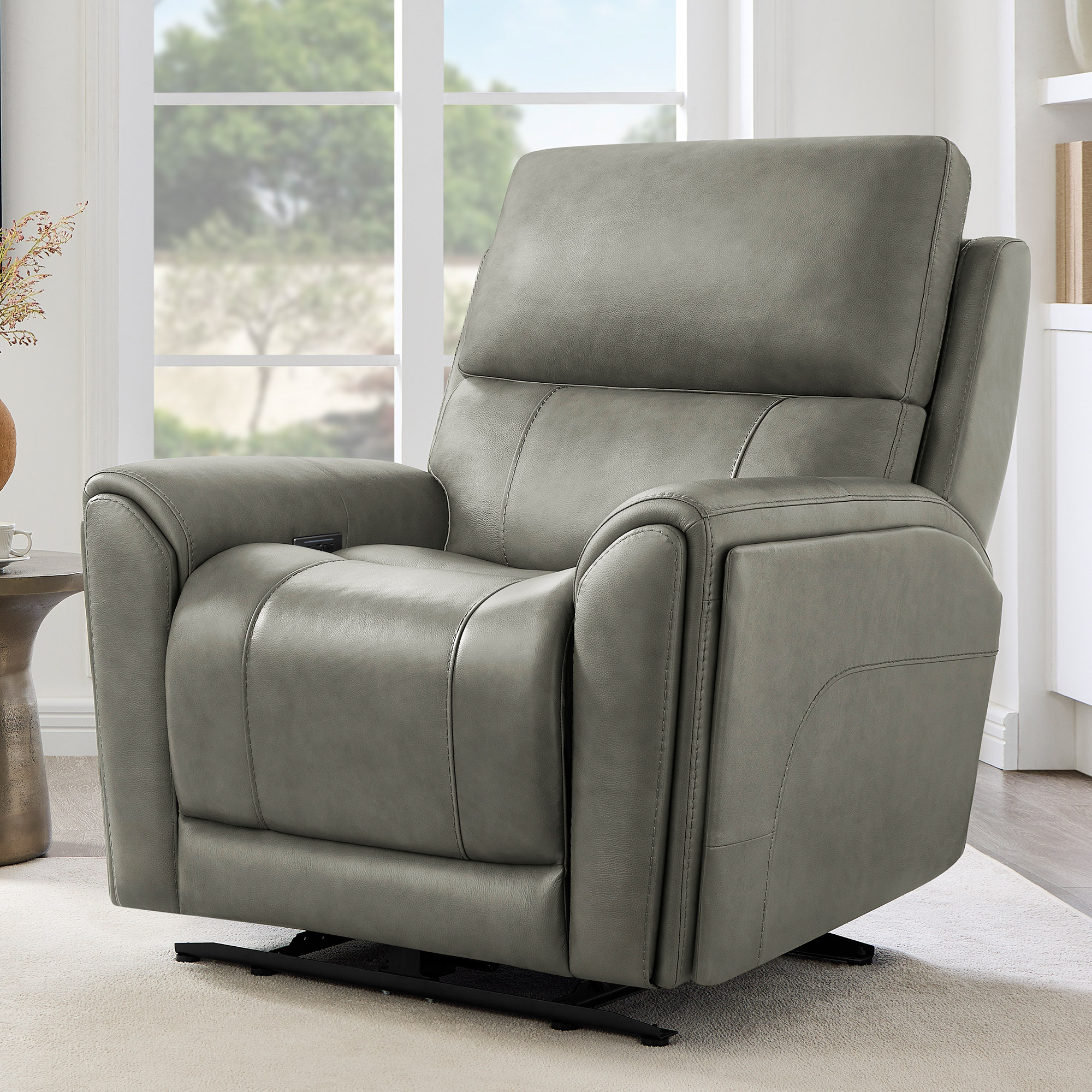 Barcalounger Hollis Leather Zero Gravity Power Recliner with Power