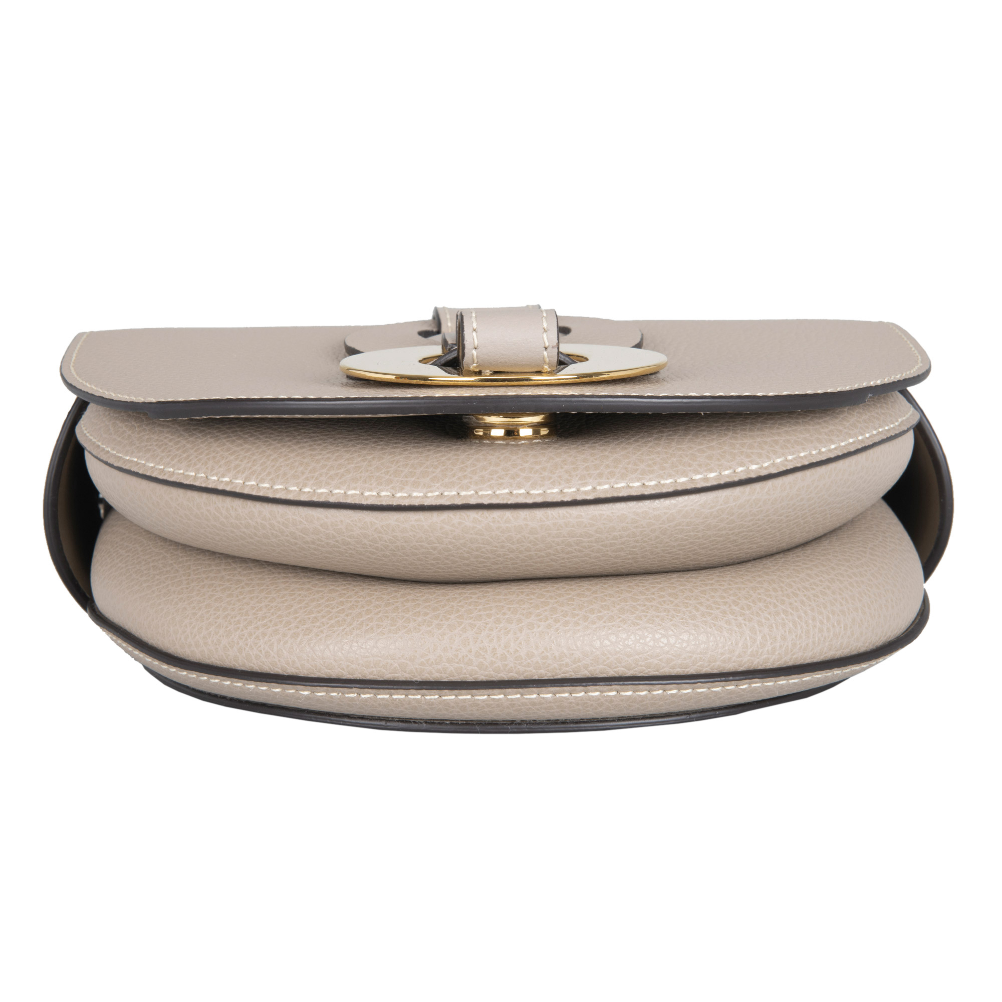 Chloe Darryl Leather Saddle Bag, Gray | Costco