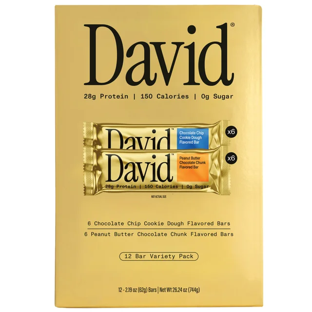 DAVID PROTEIN BAR VARIETY 12/2.19 OZ (1.64 LB)