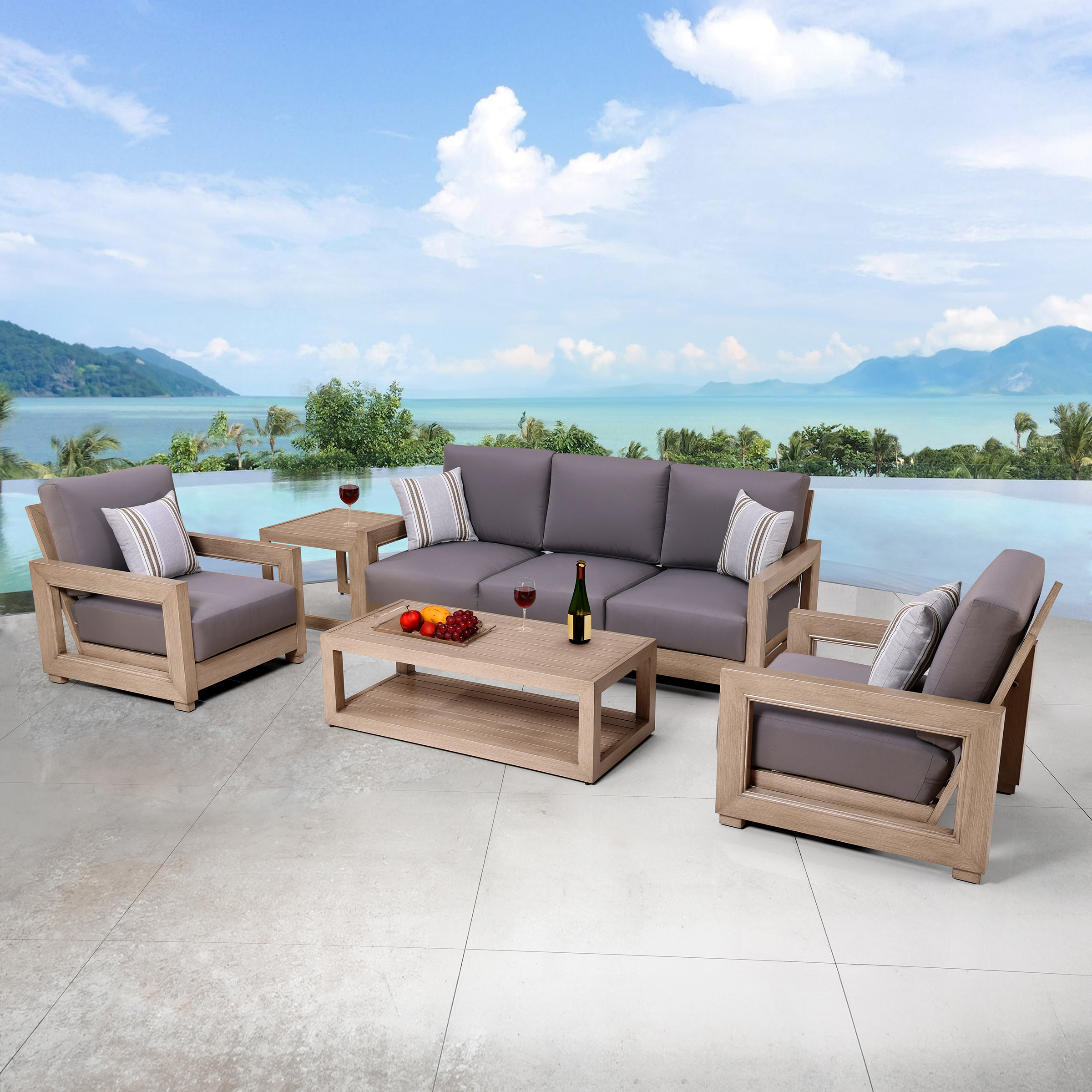 Jamestown 5-piece Outdoor Patio Seating Set