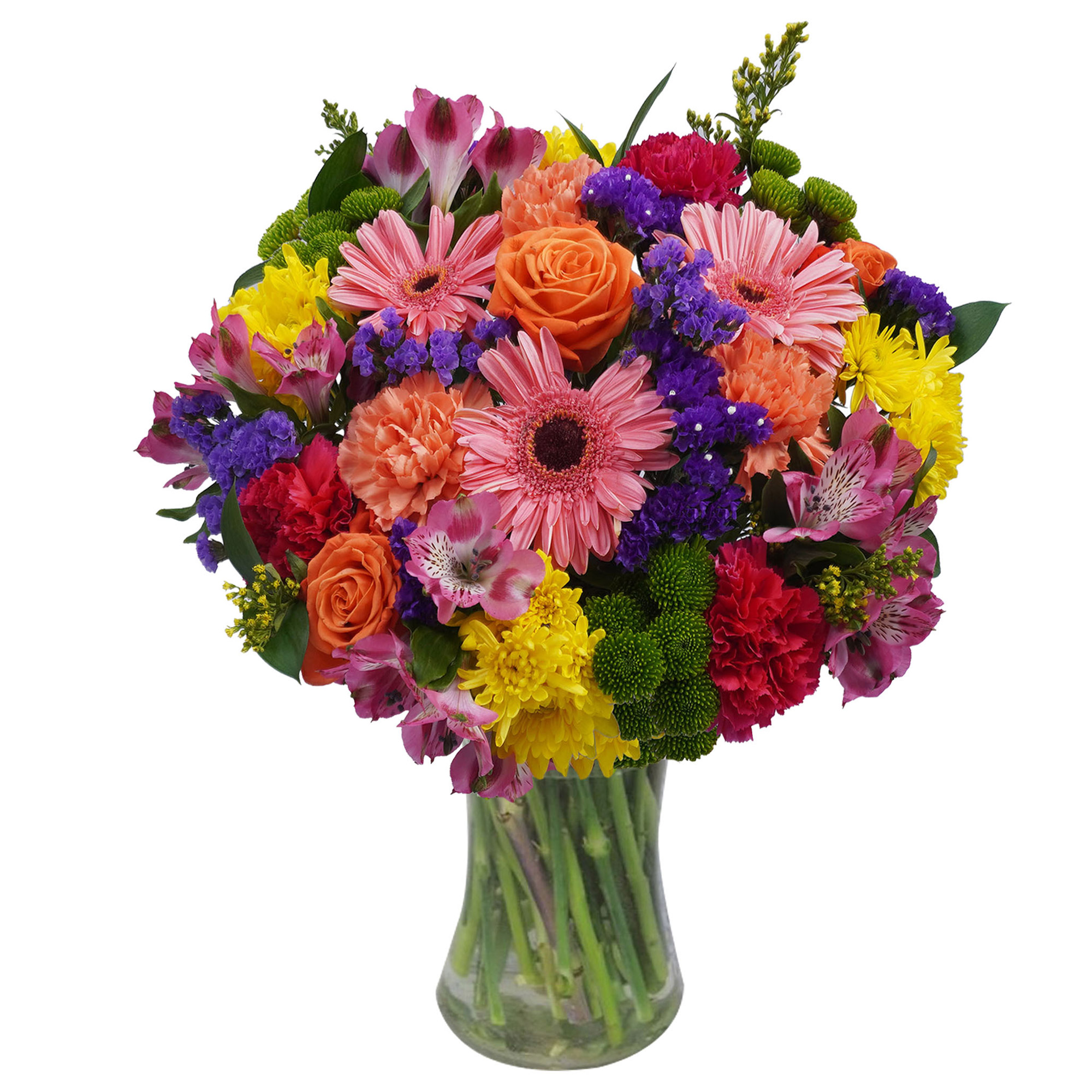 Carnival Bouquet with Vase