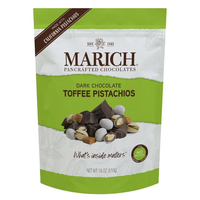 MARICH TOFFEE PISTACHIO 18 OZ (1.12 LBS)