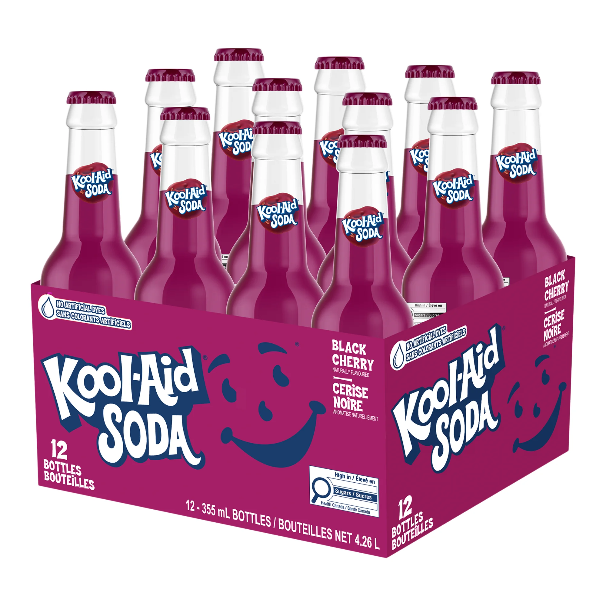 Kool-Aid Soda Black Cherry, 12 x 355 mL | Costco