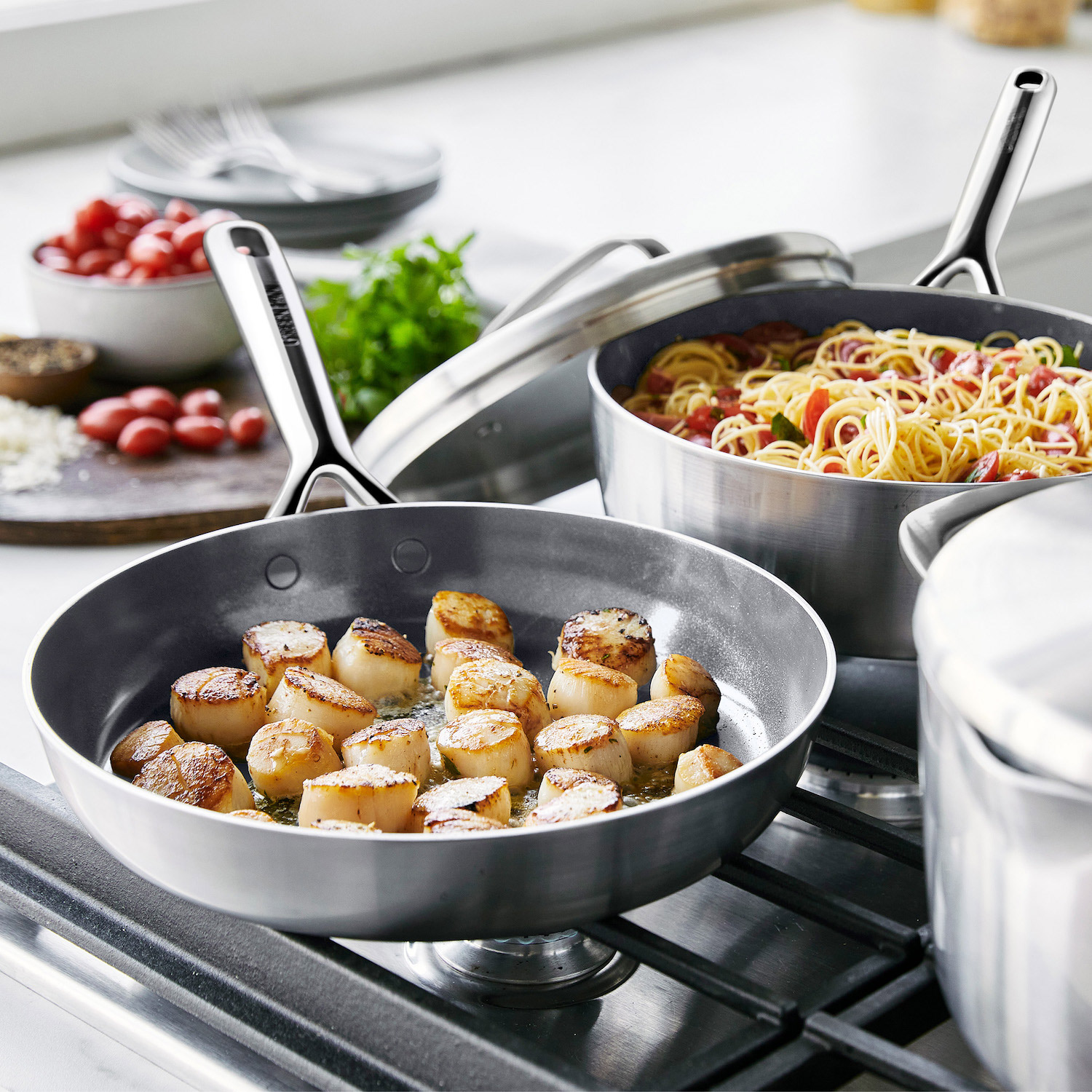 GreenPan GP5 5-ply Cookware set, 10-piece | Costco