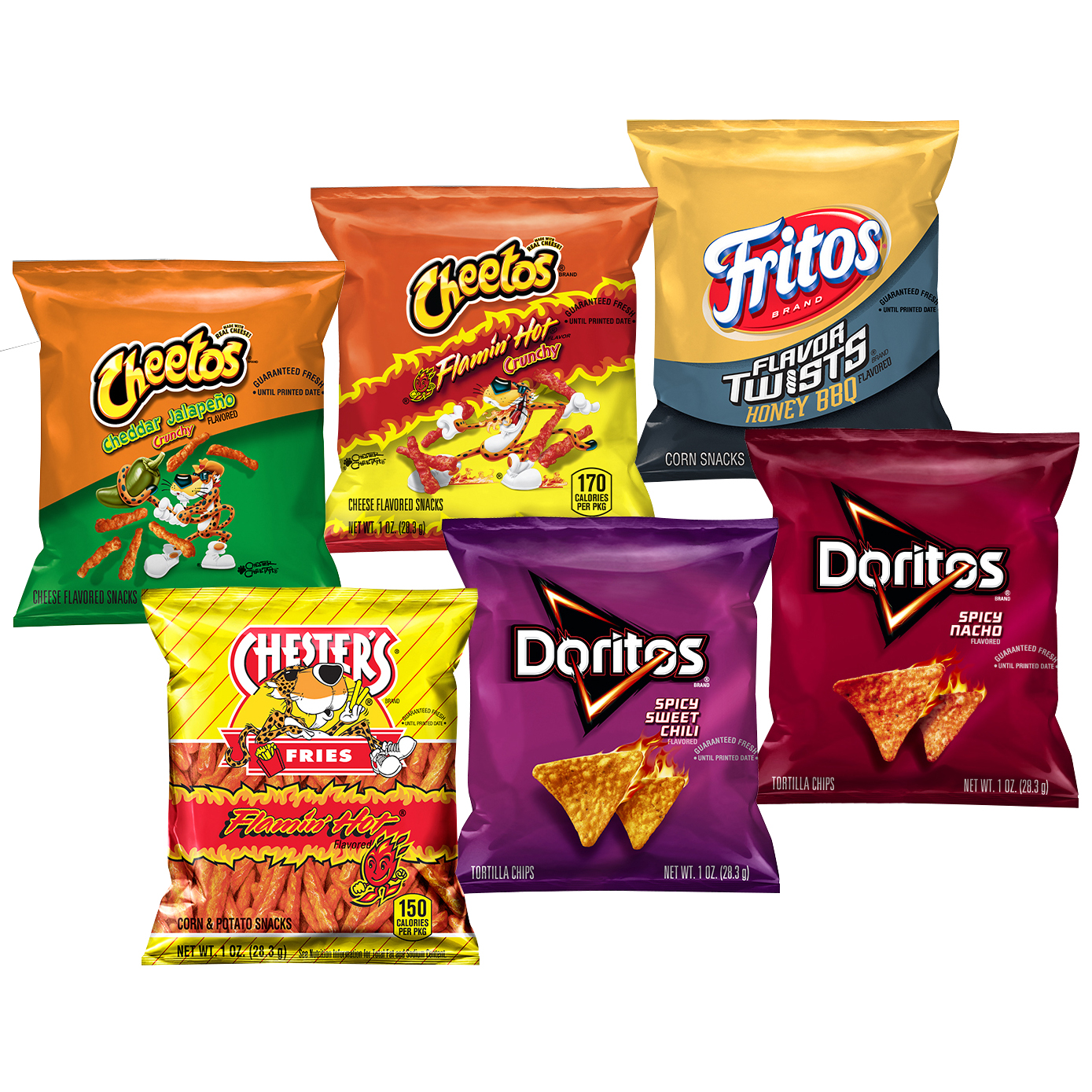 Frito-Lay Bold Mix, Variety Pack, 1 oz, 54 ct
