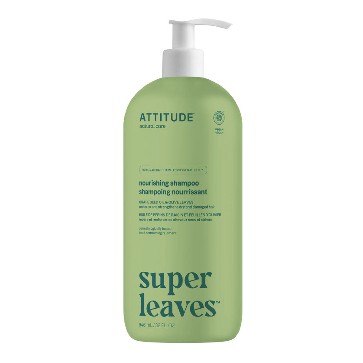 ATTITUDE Super Leaves Nourishing Shampoo and Conditioner, 2 x 946ml