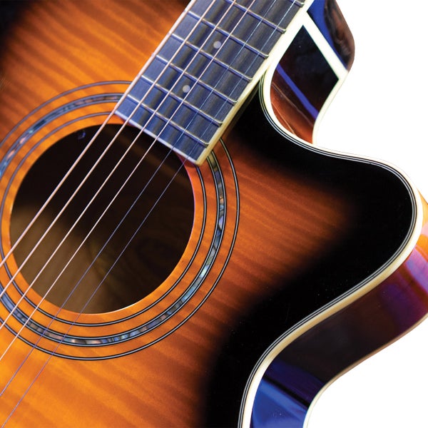 Washburn Festival EA15ATB Acoustic Electric Guitar | Costco Washburn Festival EA15ATB Acoustic Electric Guitar | Costco