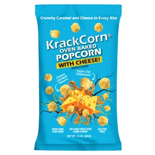 KRACKCORN CHEESE POPCORN 24 OUNCES