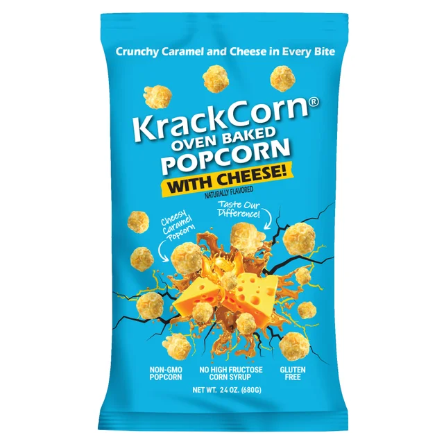 KRACKCORN CHEESE POPCORN 24 OUNCES