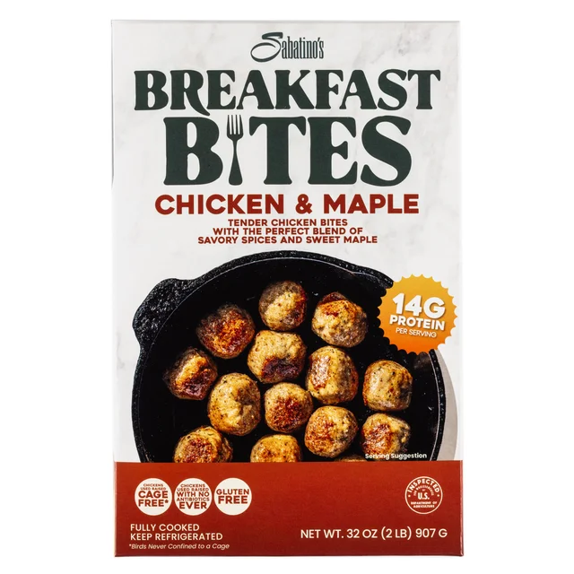 SABATINO'S BREAKFAST BITES CHICKEN & MAPLE 32 OZ
