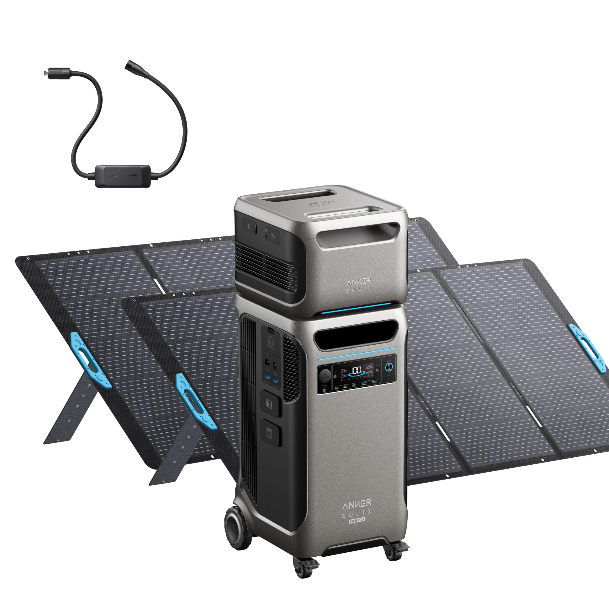 Anker F3800 Plus 7.68kWh Home Backup Power Kit with 240V Gen Adapter