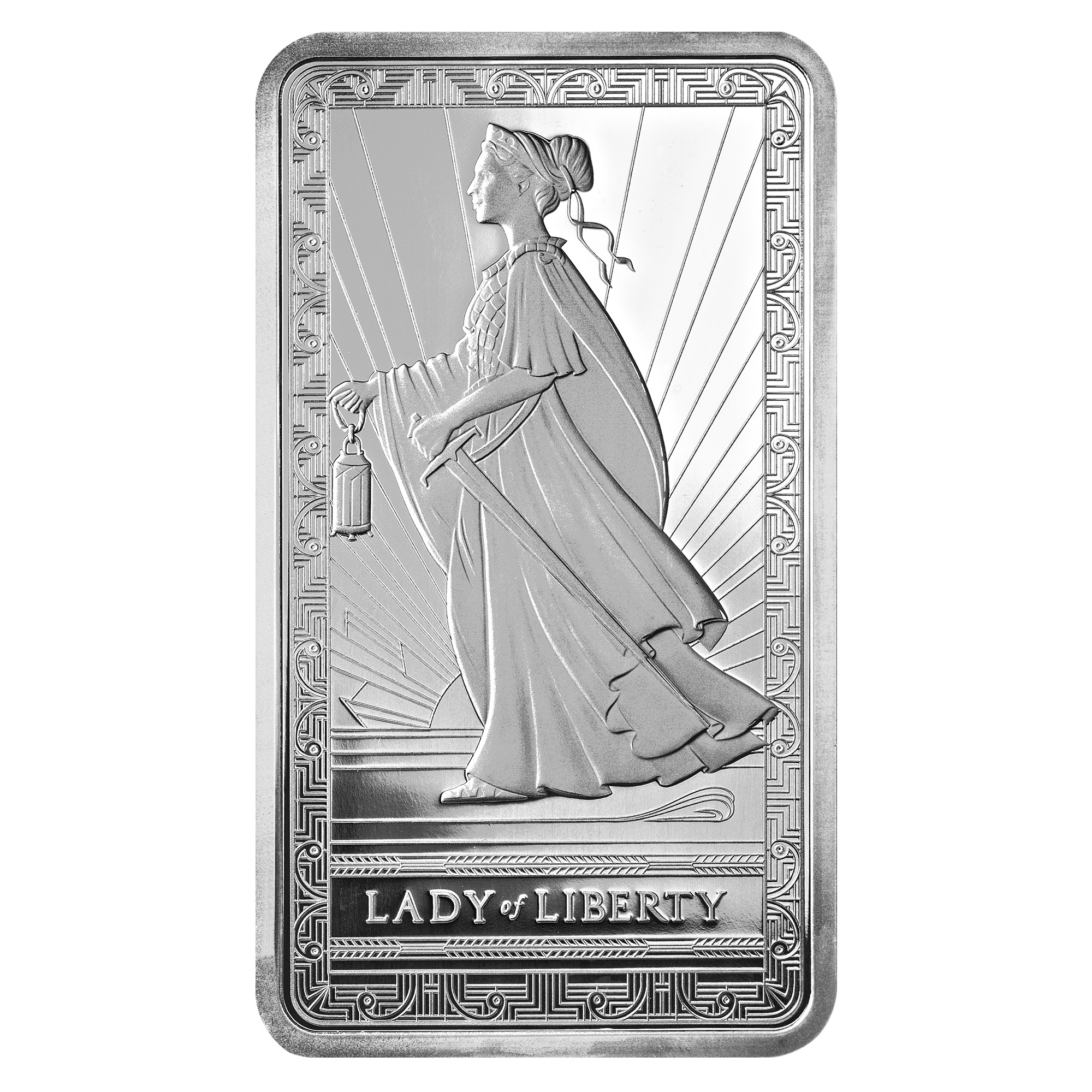 10 oz Silver Bar PAMP Lady of Liberty