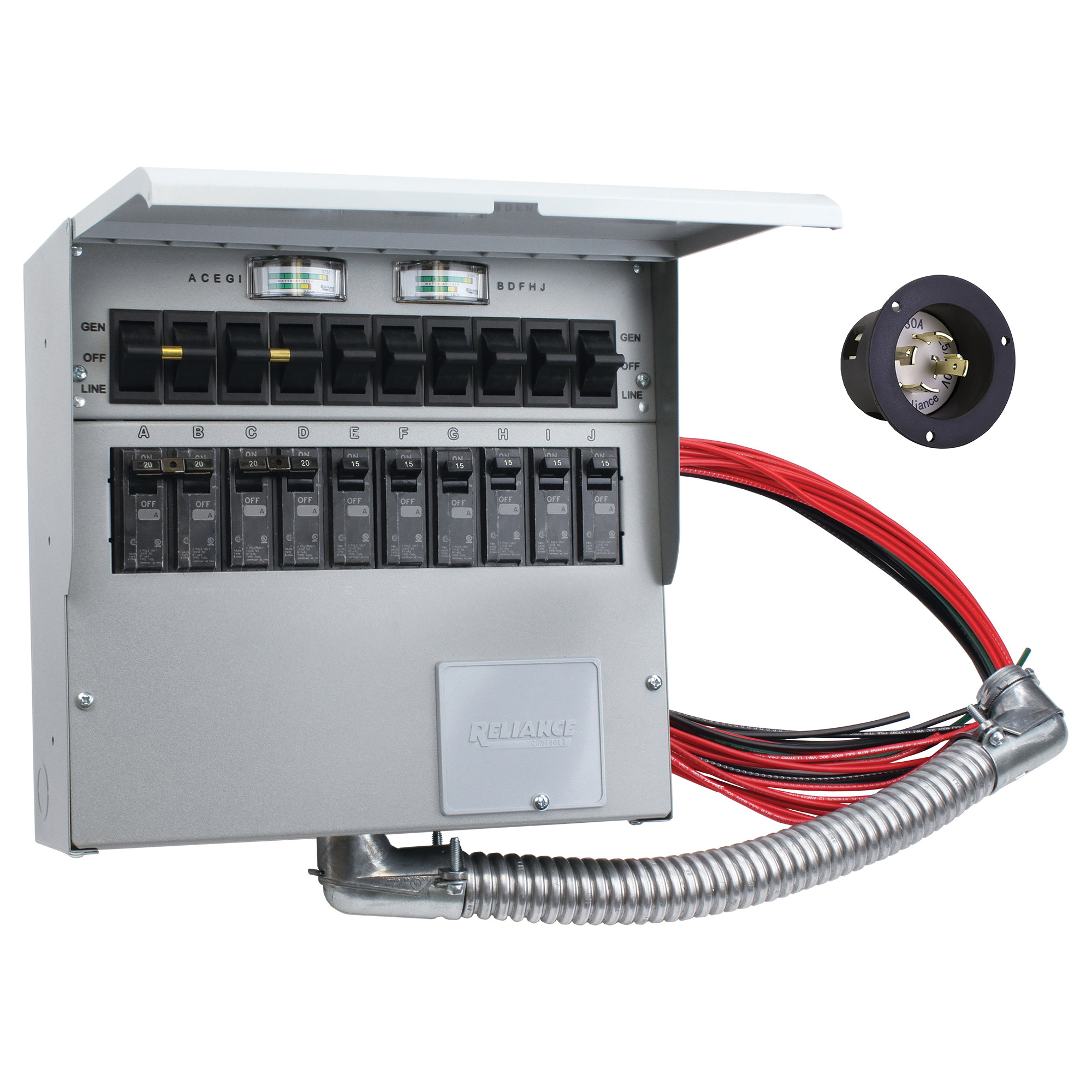 Reliance Controls 50A Pro/Tran 2 Portable Generator Transfer Switch