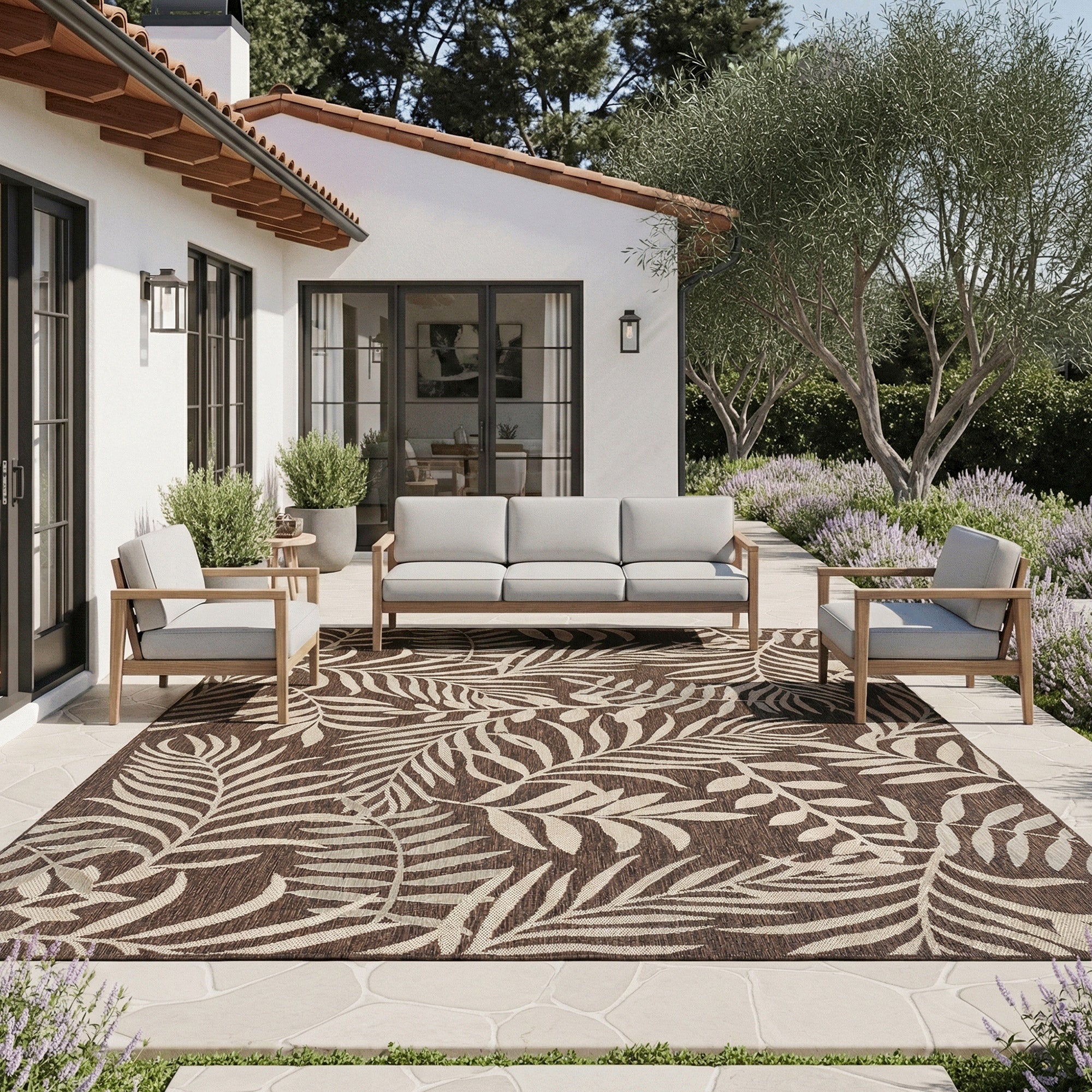 ACME Furniture RUG 60cm×60cm 美品 Gertmenian Naples Collection Akela Indoor/Outdoor Area Rug | Costco