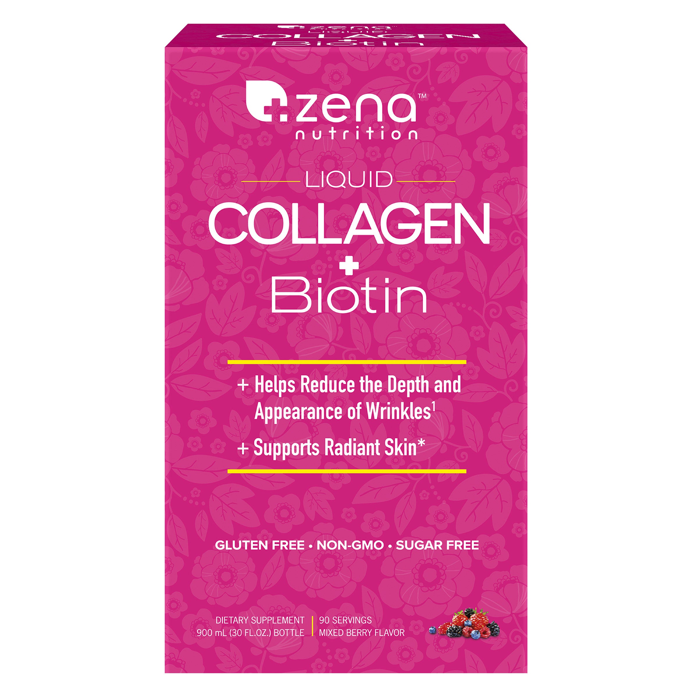 Zena Liquid Collagen + Biotin, 30 Fluid Ounces | Costco