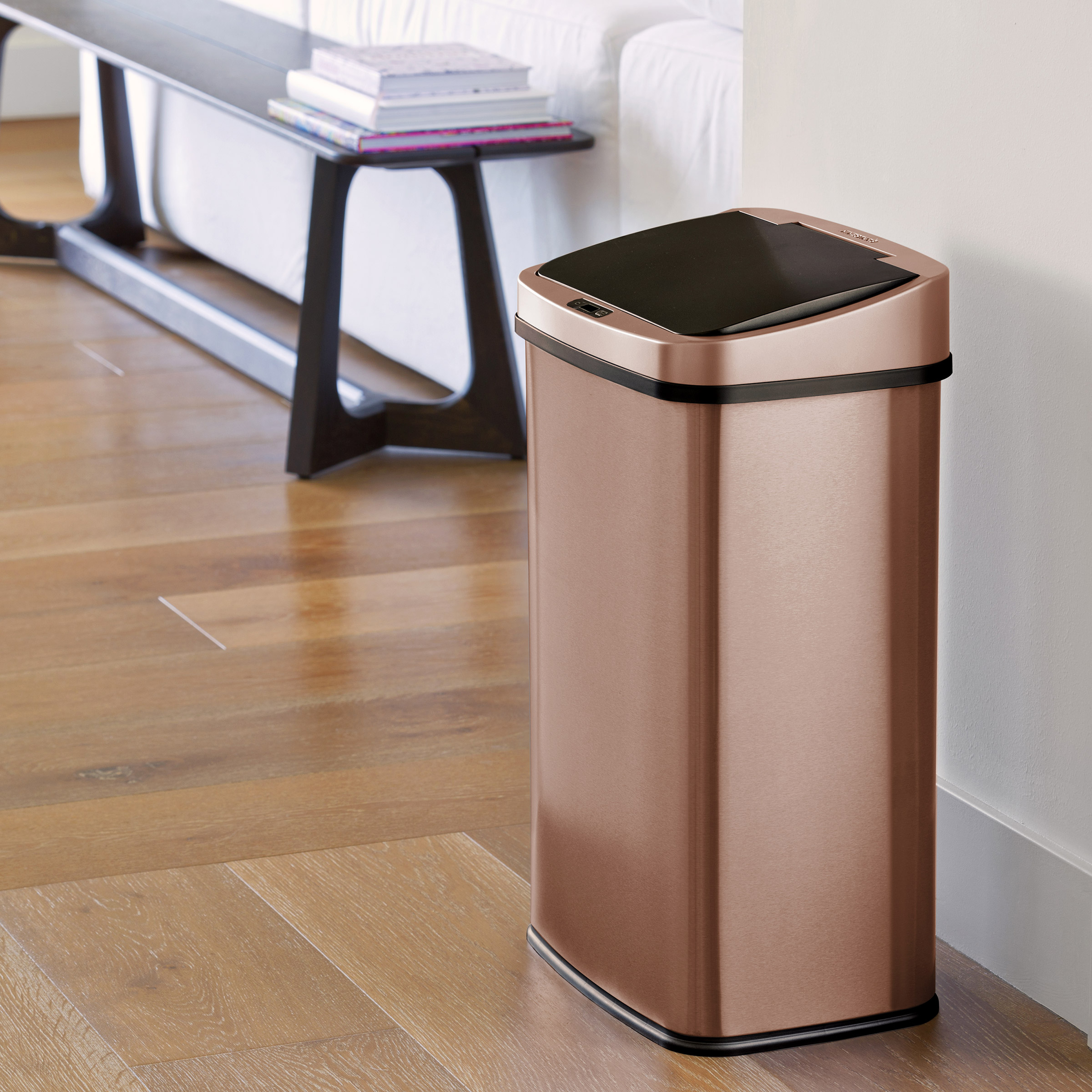 Nine Stars 50 L Sensor Bin, Gold Finish | Costco
