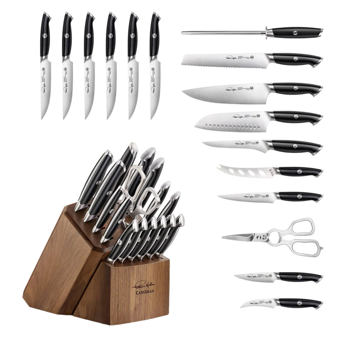 Cangshan Thomas Keller Collection 17-piece Knife Block Set