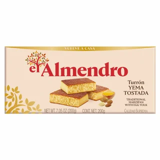 El Almendro Almond Marzipan Turrón, 7 oz, 3-count